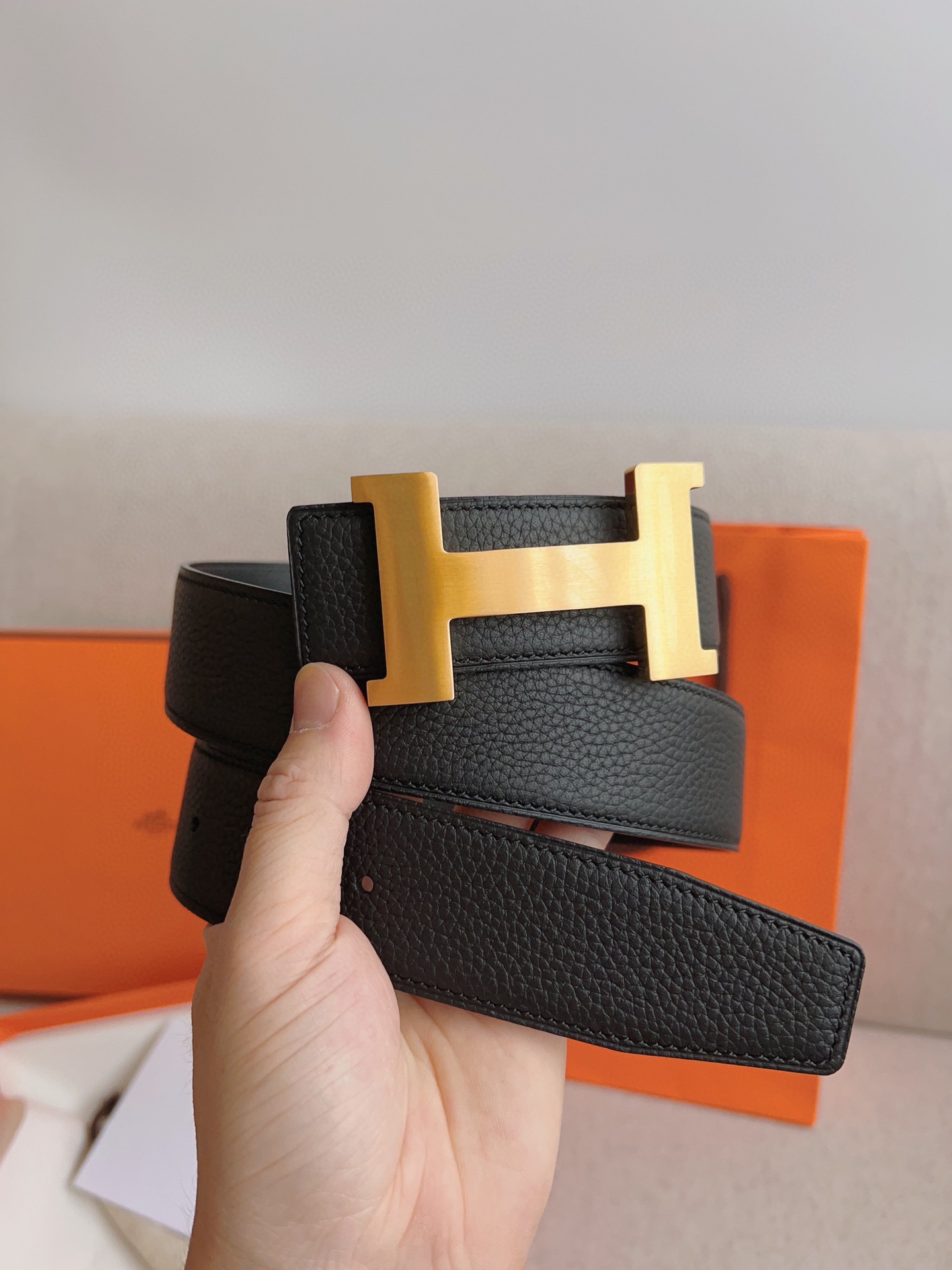 Hermès Male Basic Belt S-m