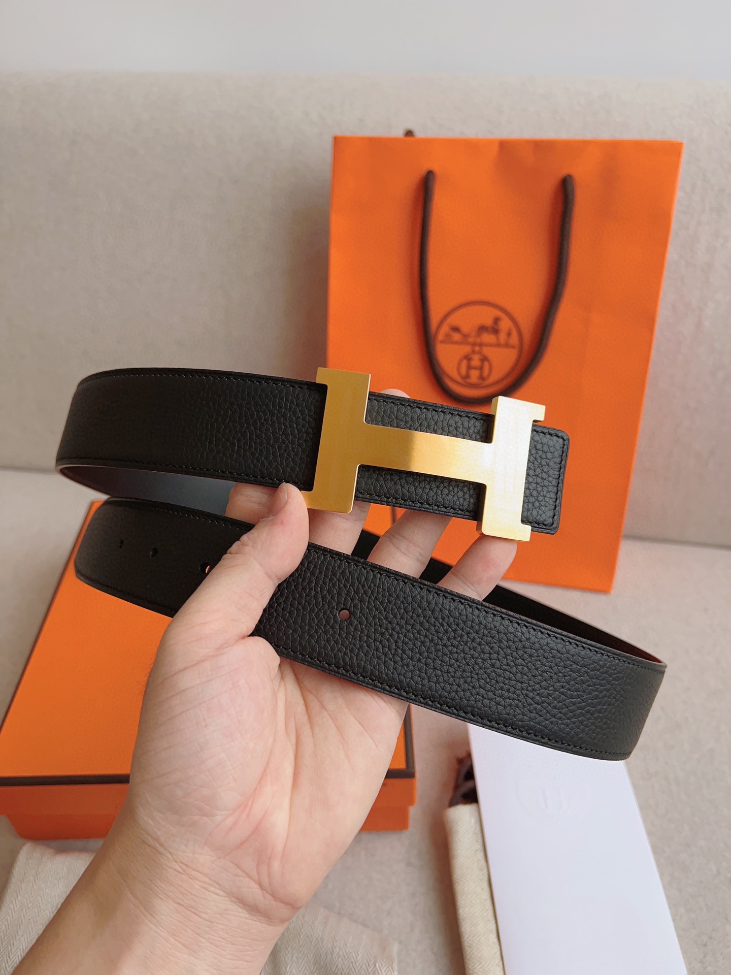 Hermès Male Basic Belt S-m