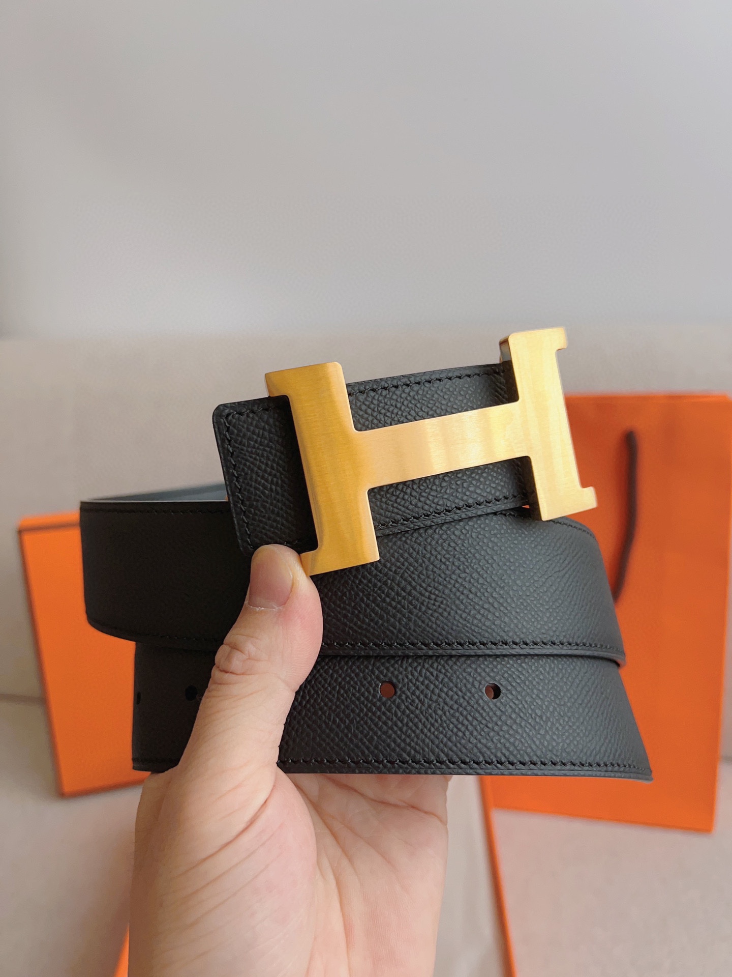 Hermès Male Basic Belt S-m