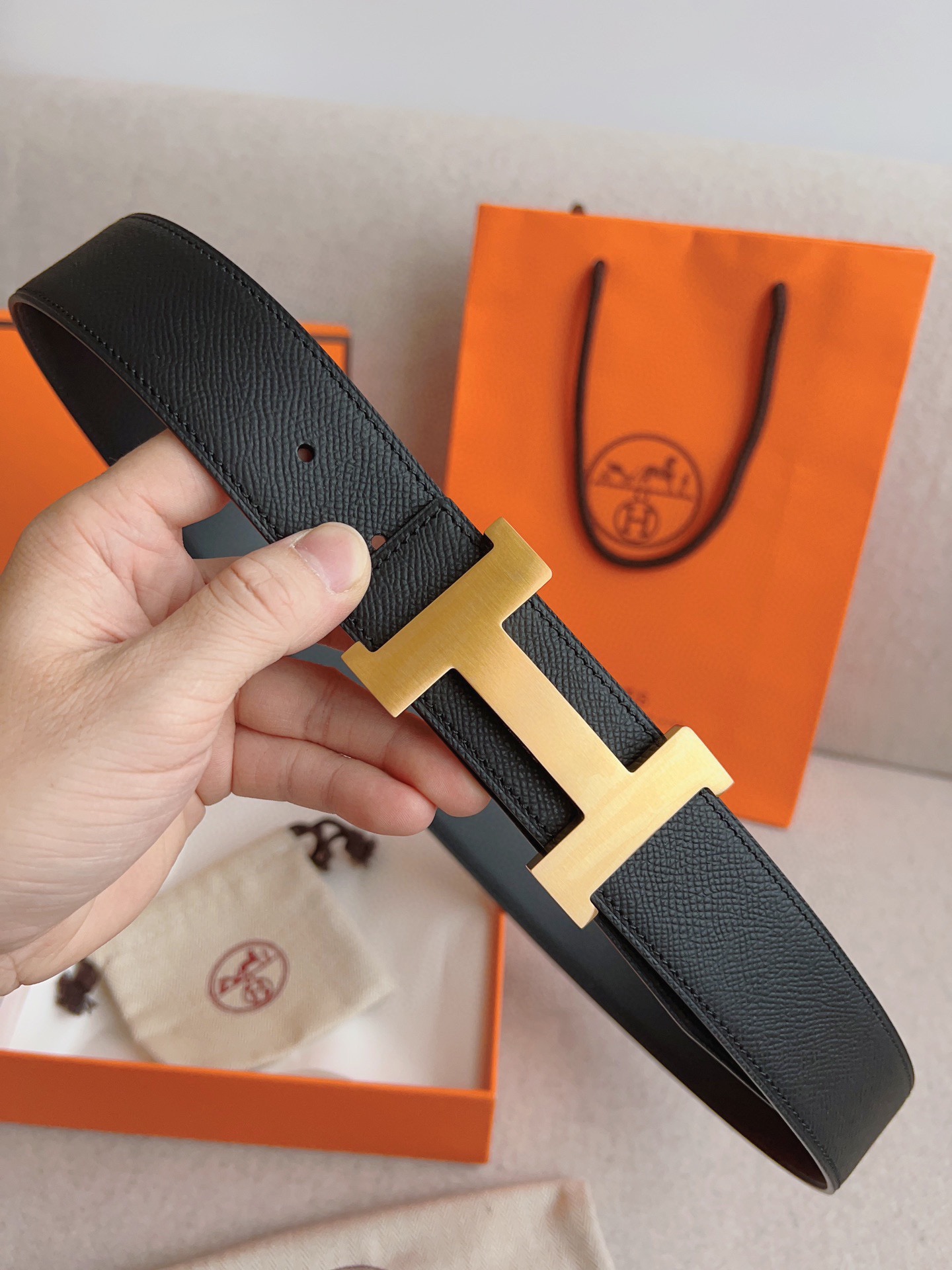 Hermès Male Basic Belt S-m