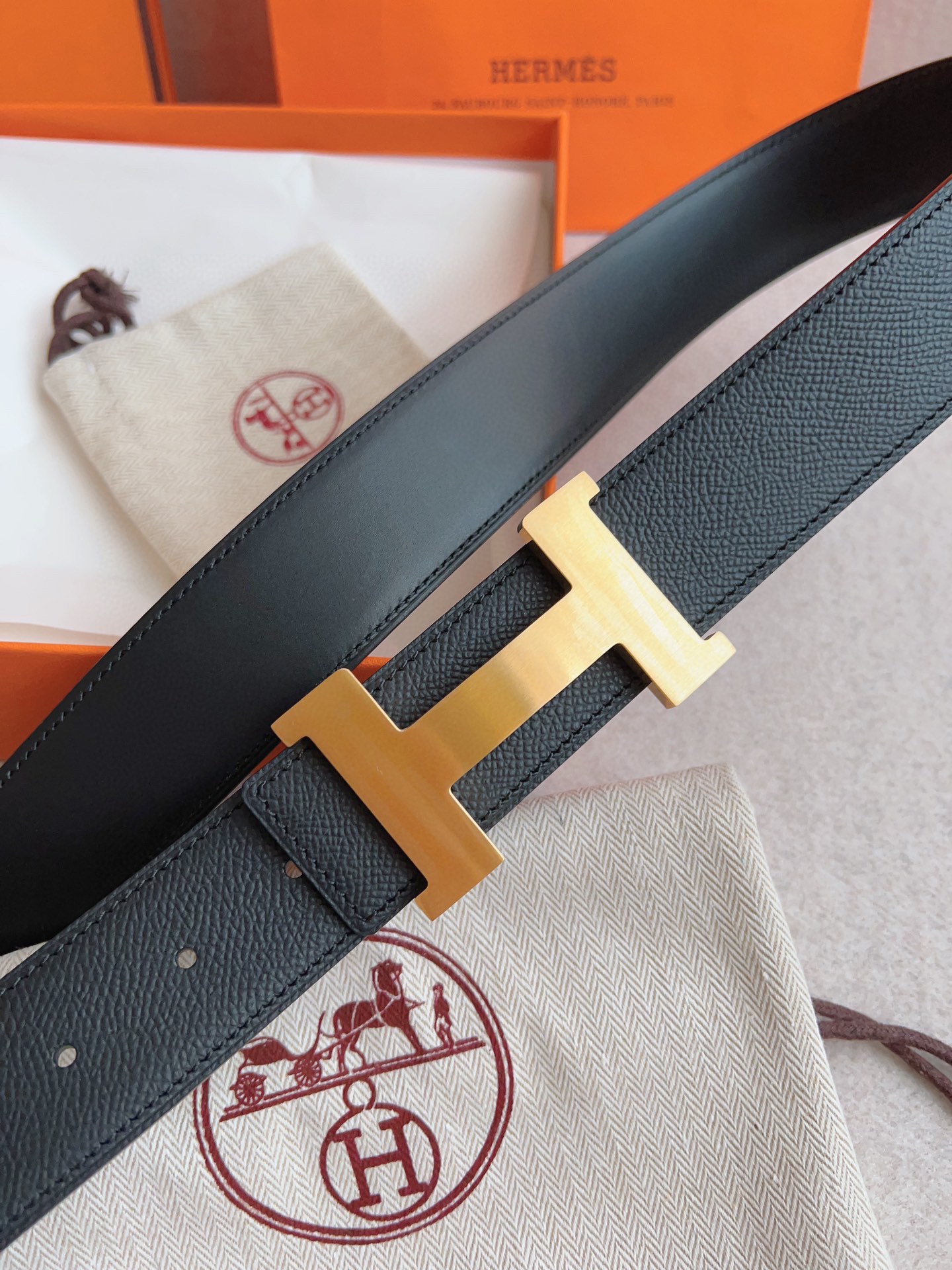 Hermès Male Basic Belt S-m