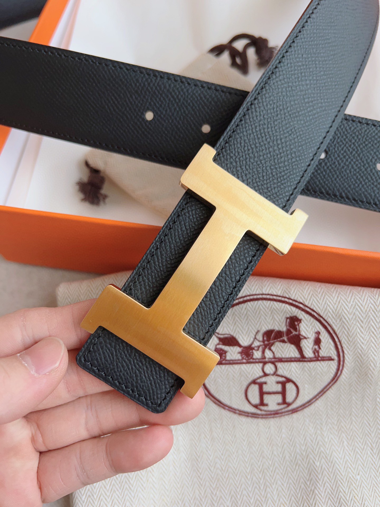 Hermès Male Basic Belt S-m