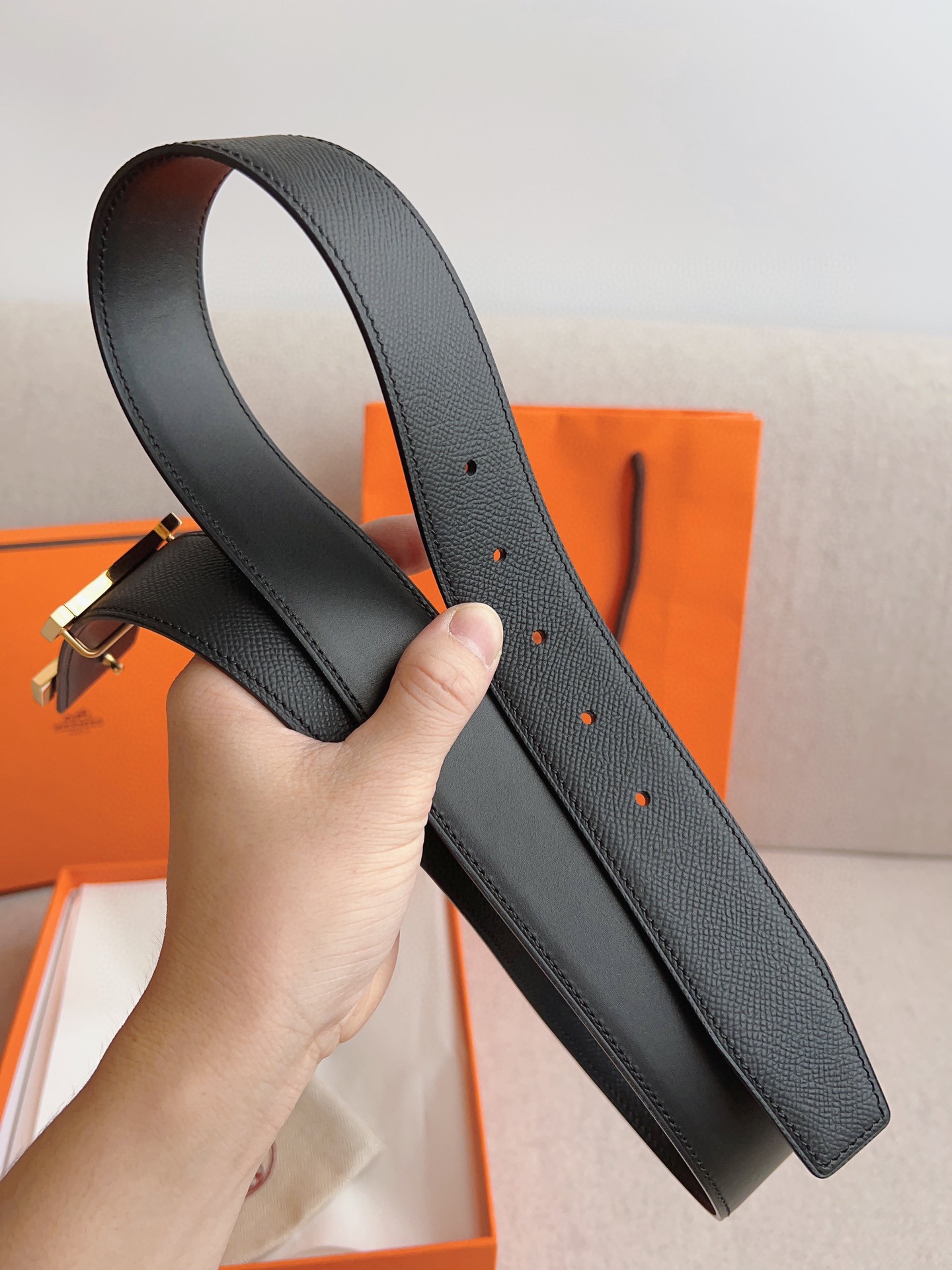 Hermès Male Basic Belt S-m