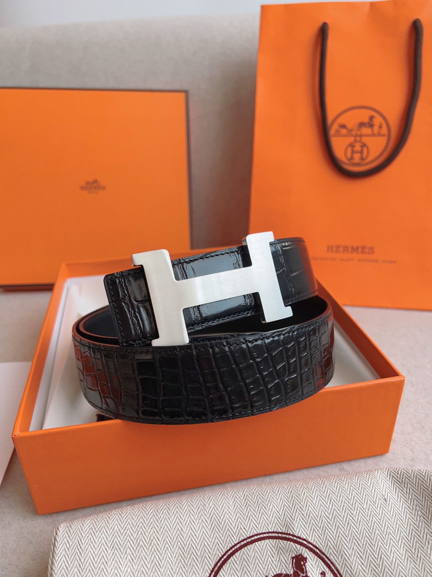 Hermès Male Basic Belt S-m