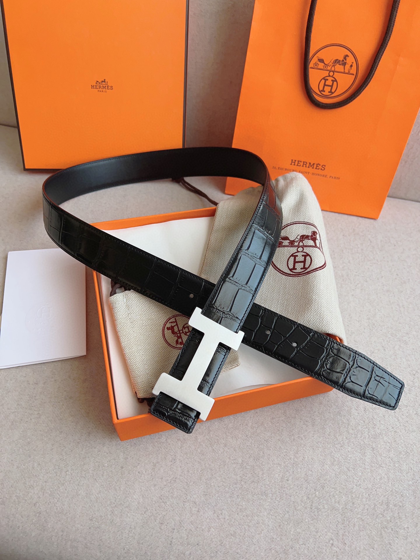 Hermès Male Basic Belt S-m