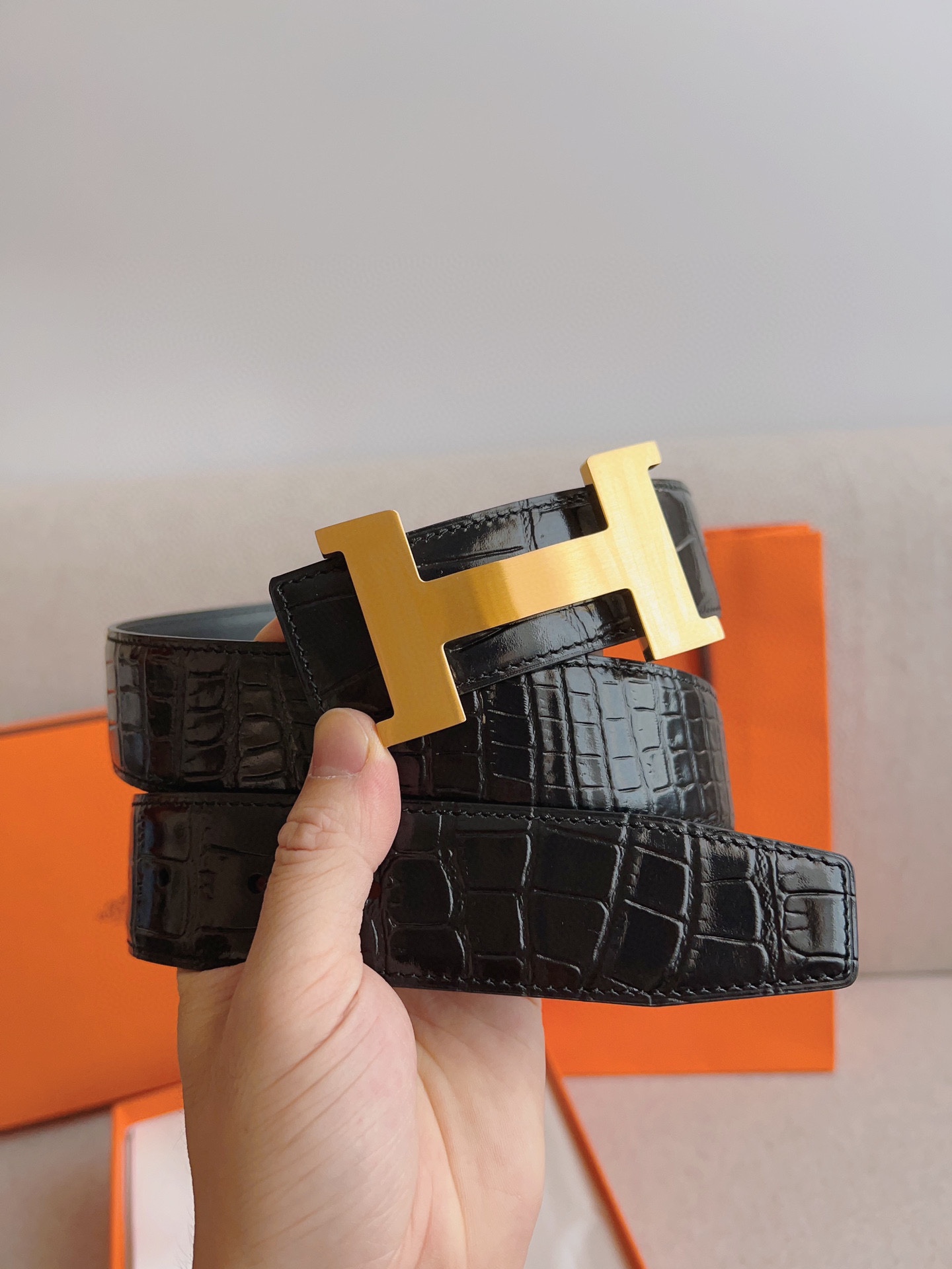 Hermès Male Basic Belt S-m