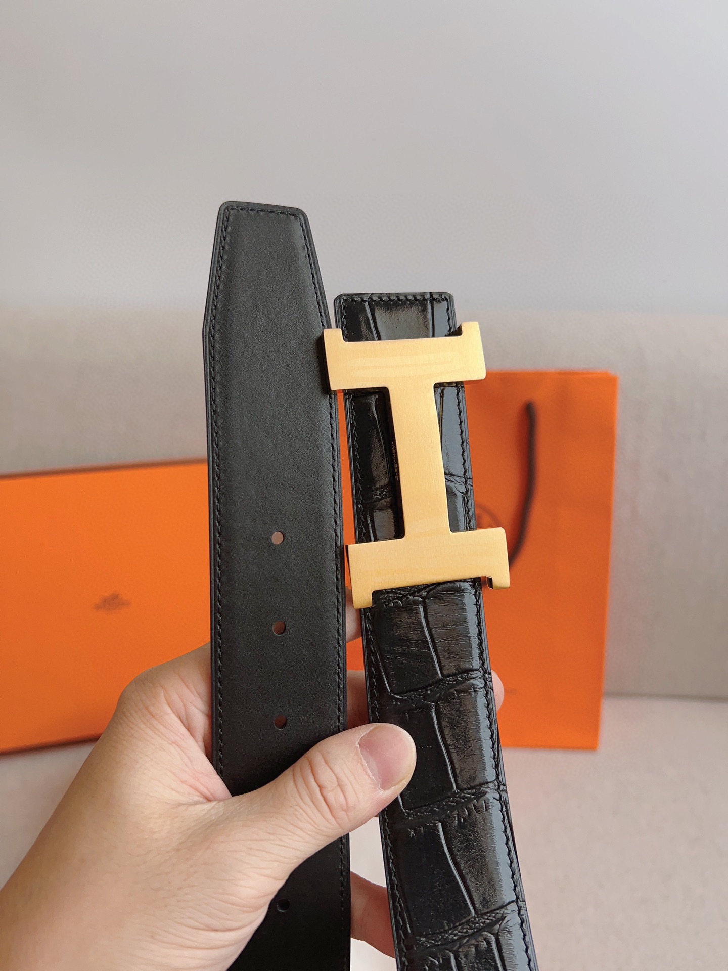 Hermès Male Basic Belt S-m