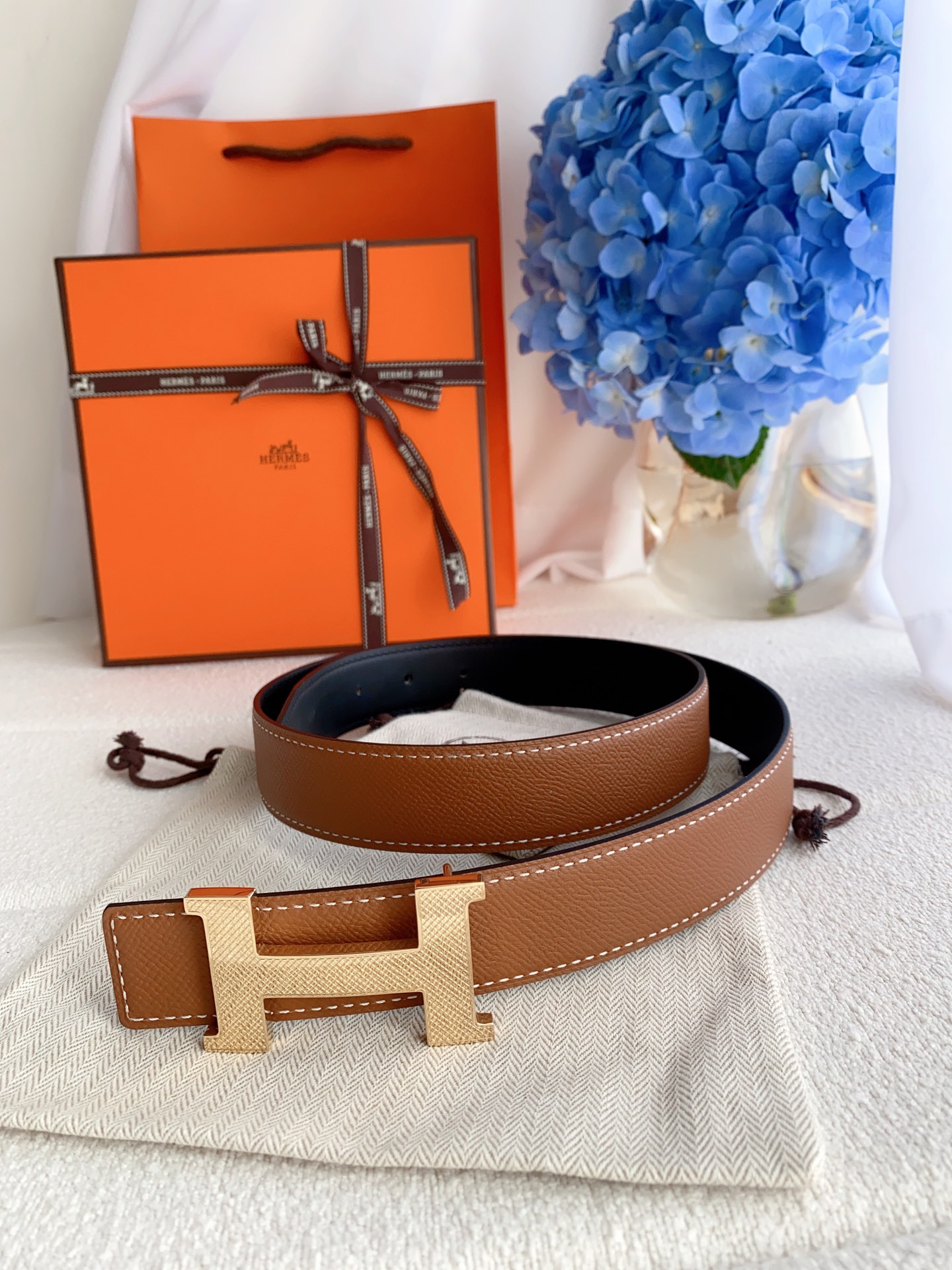 Hermès Male Basic Belt S-m