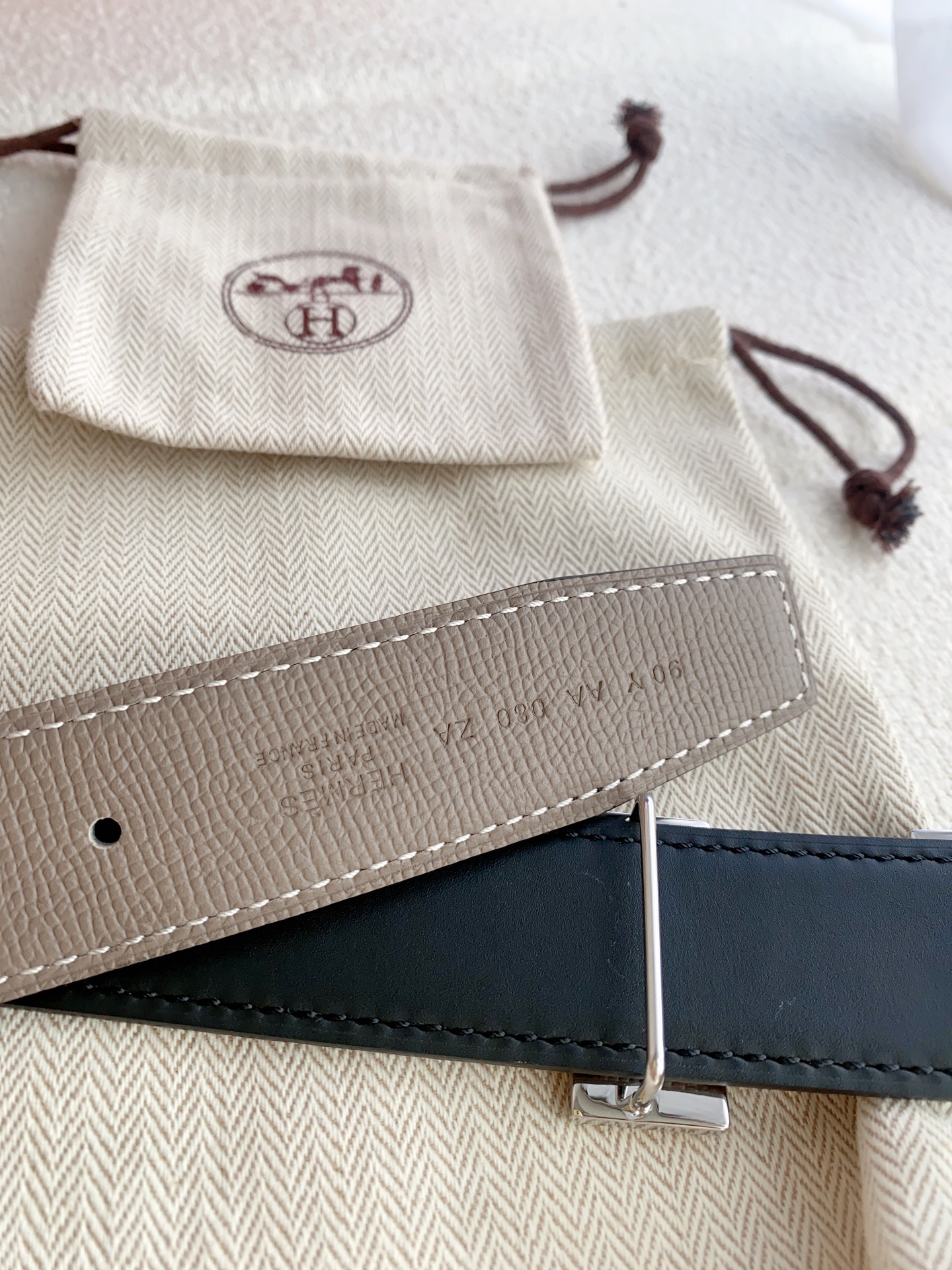 Hermès Male Basic Belt S-m