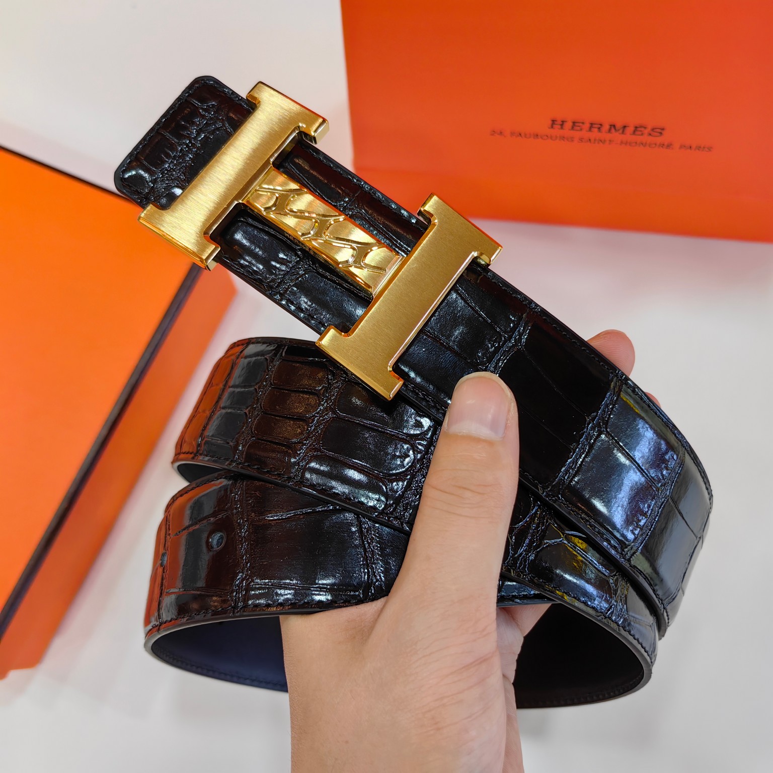 Hermès Male Basic Belt Cow Leather 38mm