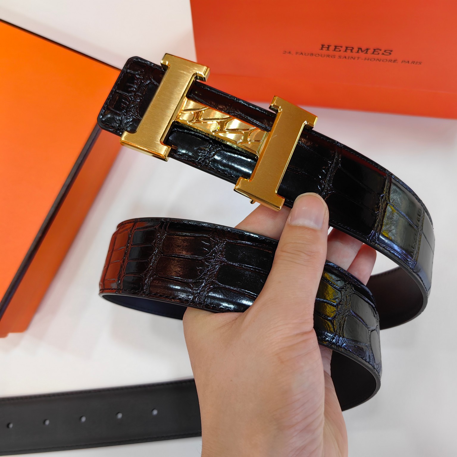 Hermès Male Basic Belt Cow Leather 38mm