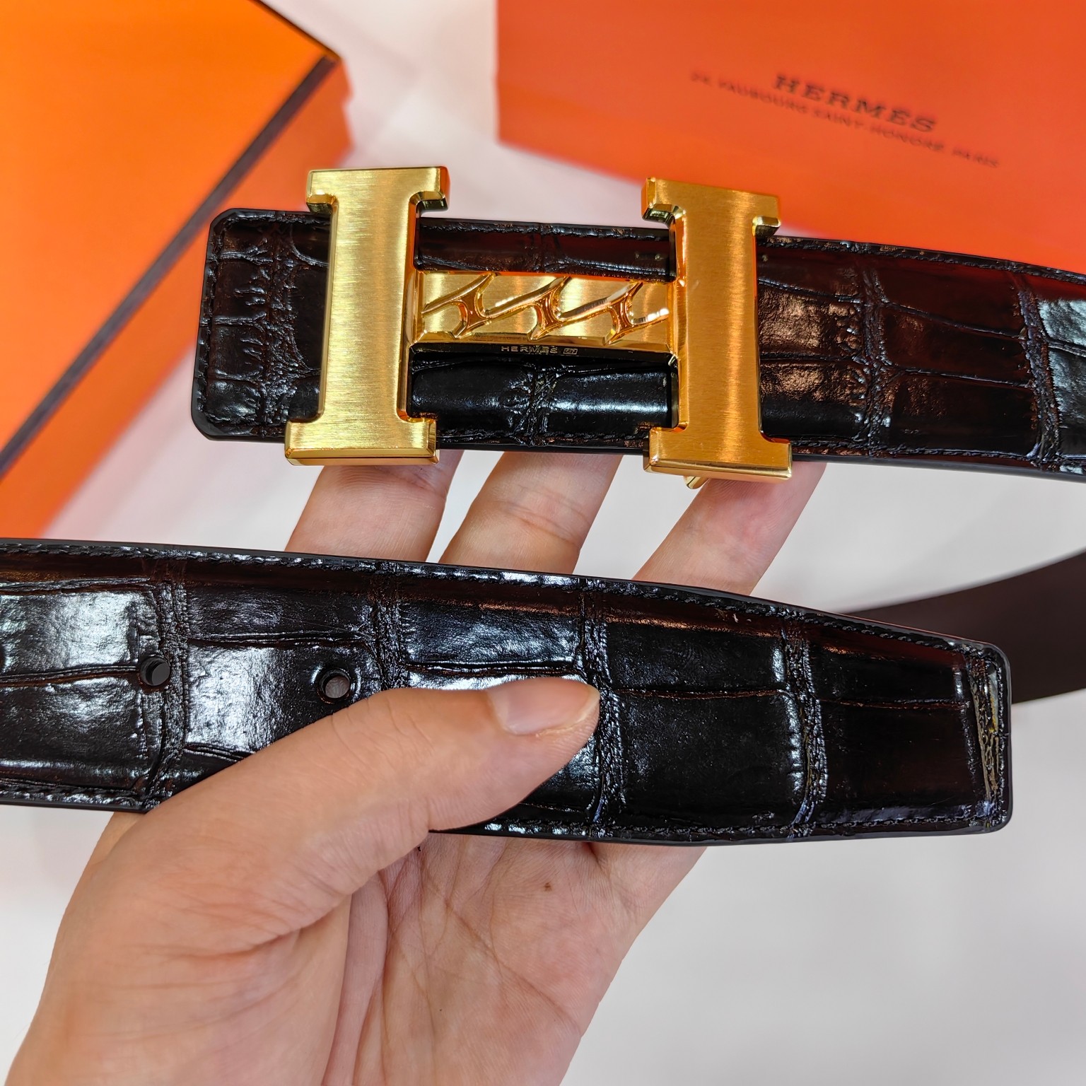 Hermès Male Basic Belt Cow Leather 38mm