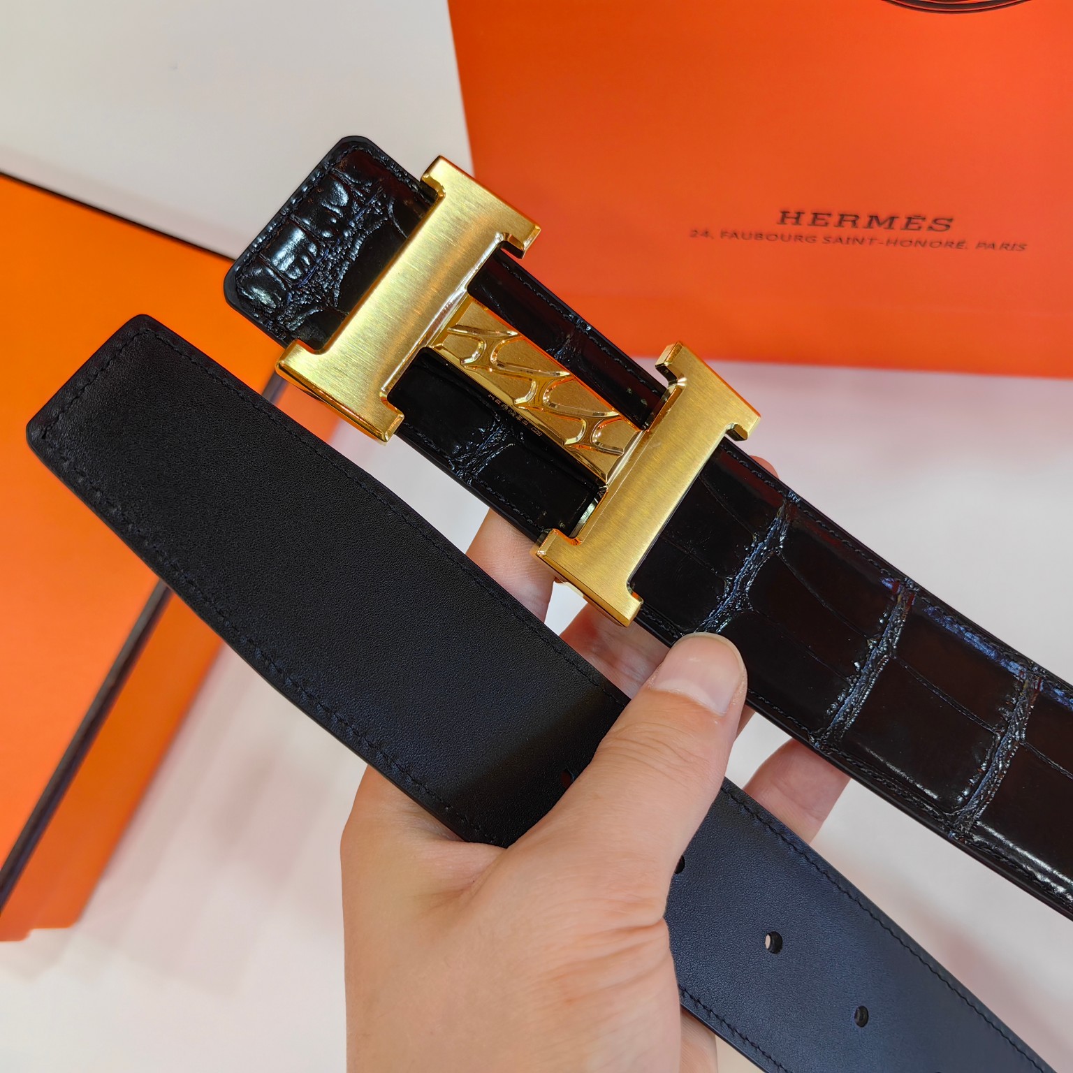 Hermès Male Basic Belt Cow Leather 38mm