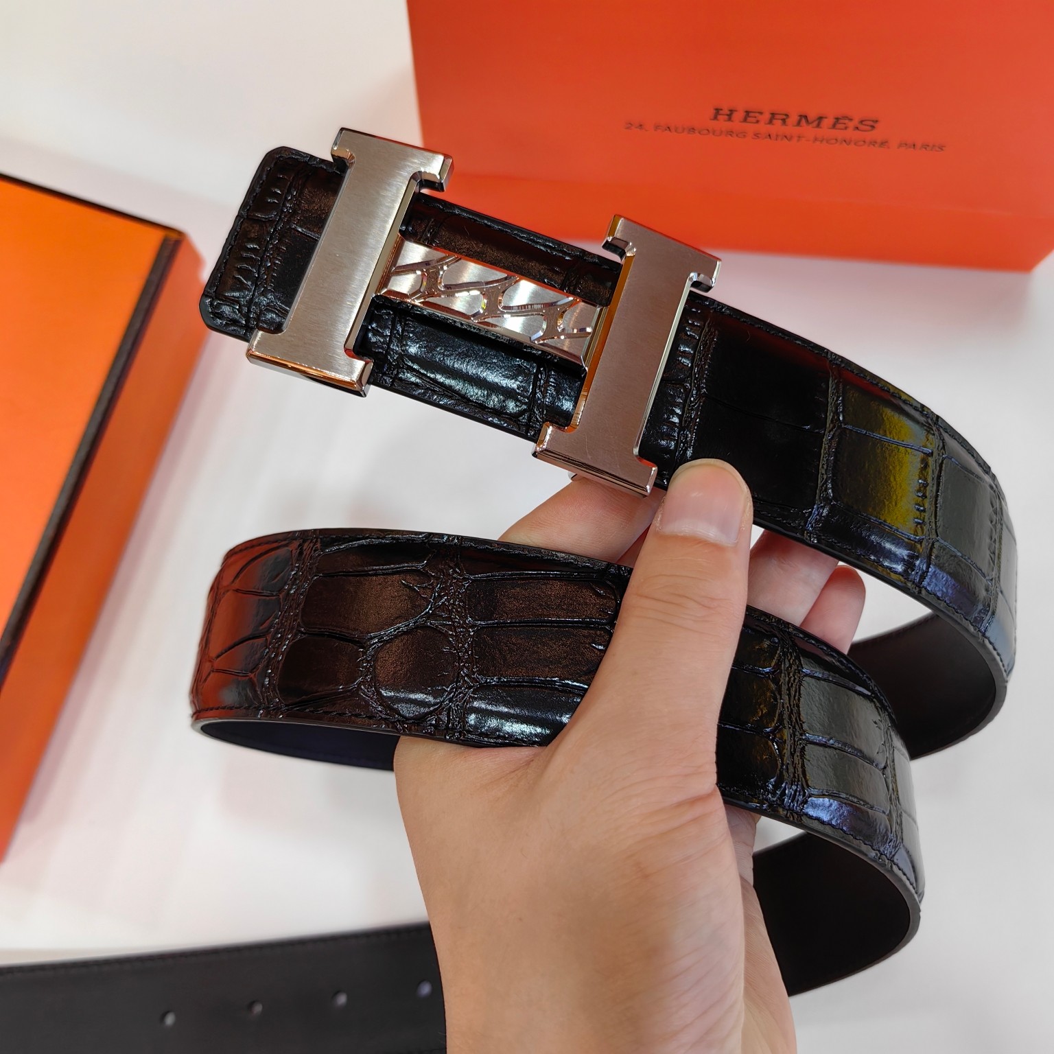 Hermès Male Basic Belt Cow Leather 38mm