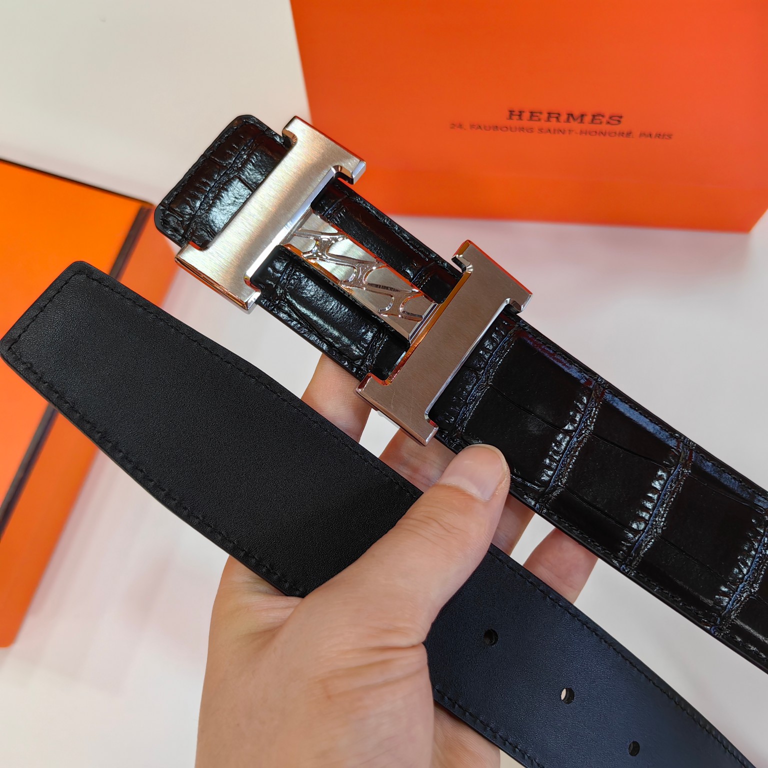 Hermès Male Basic Belt Cow Leather 38mm