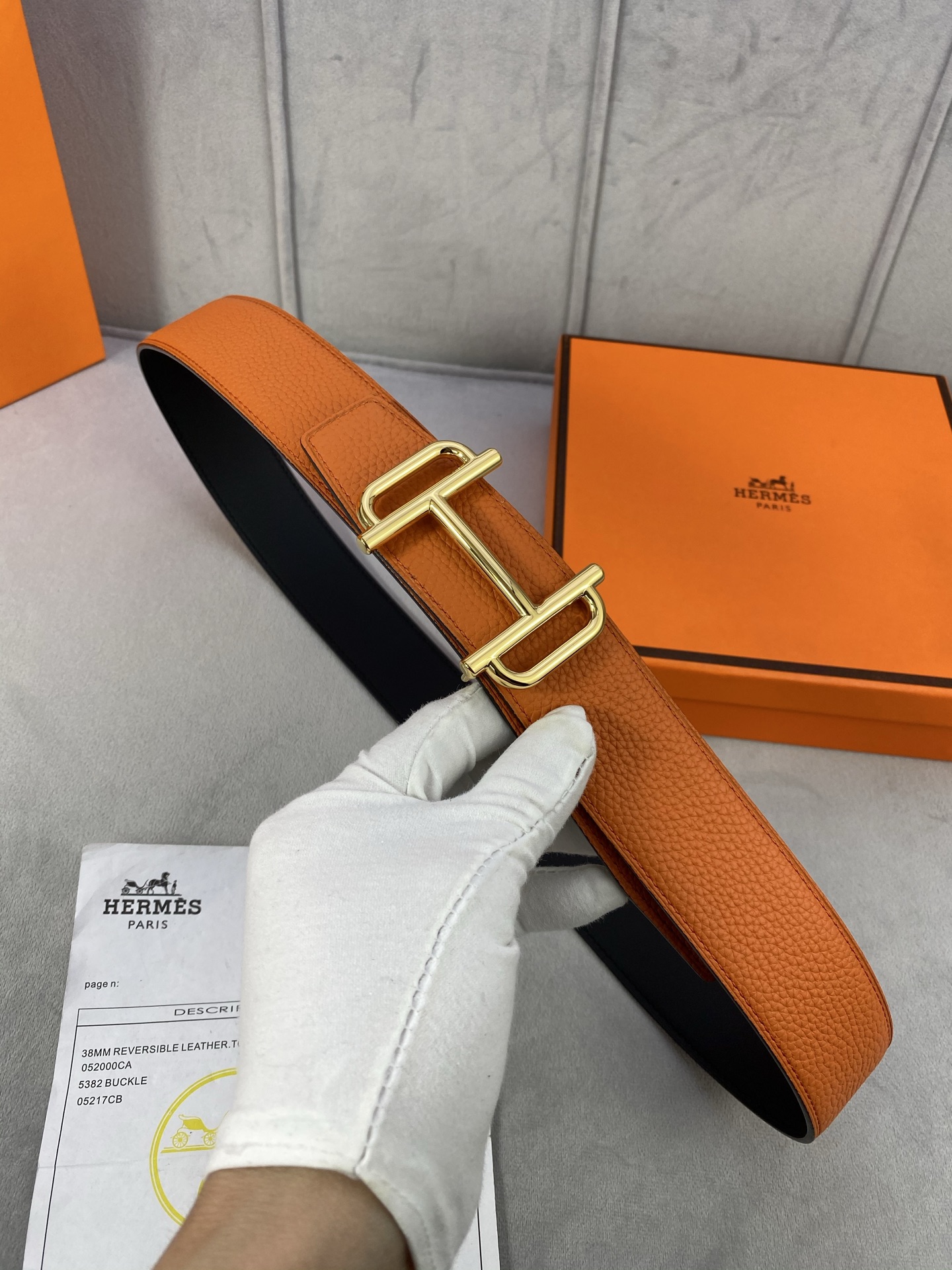 Hermès Male Basic Belt S-m