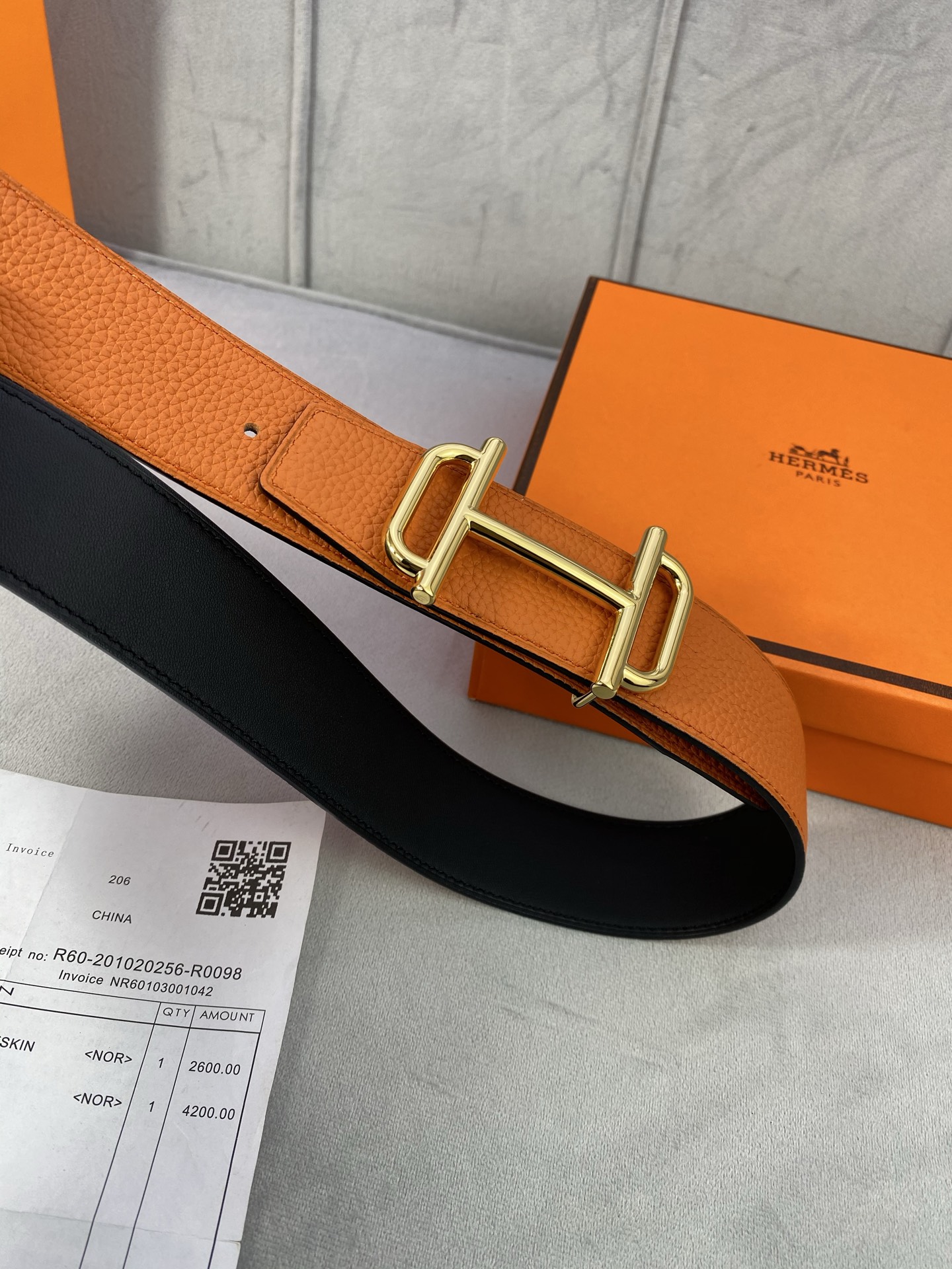 Hermès Male Basic Belt S-m