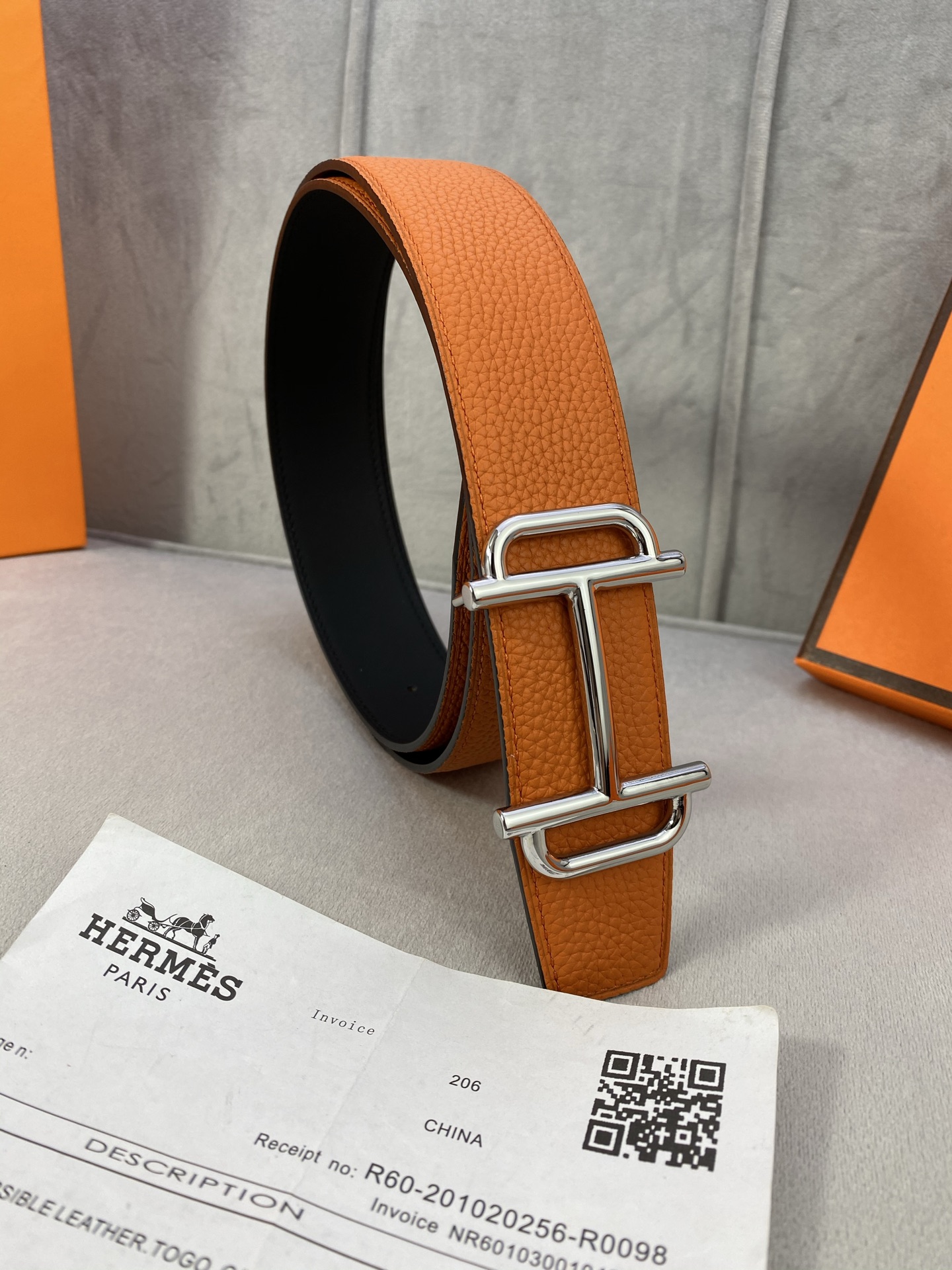 Hermès Male Basic Belt S-m