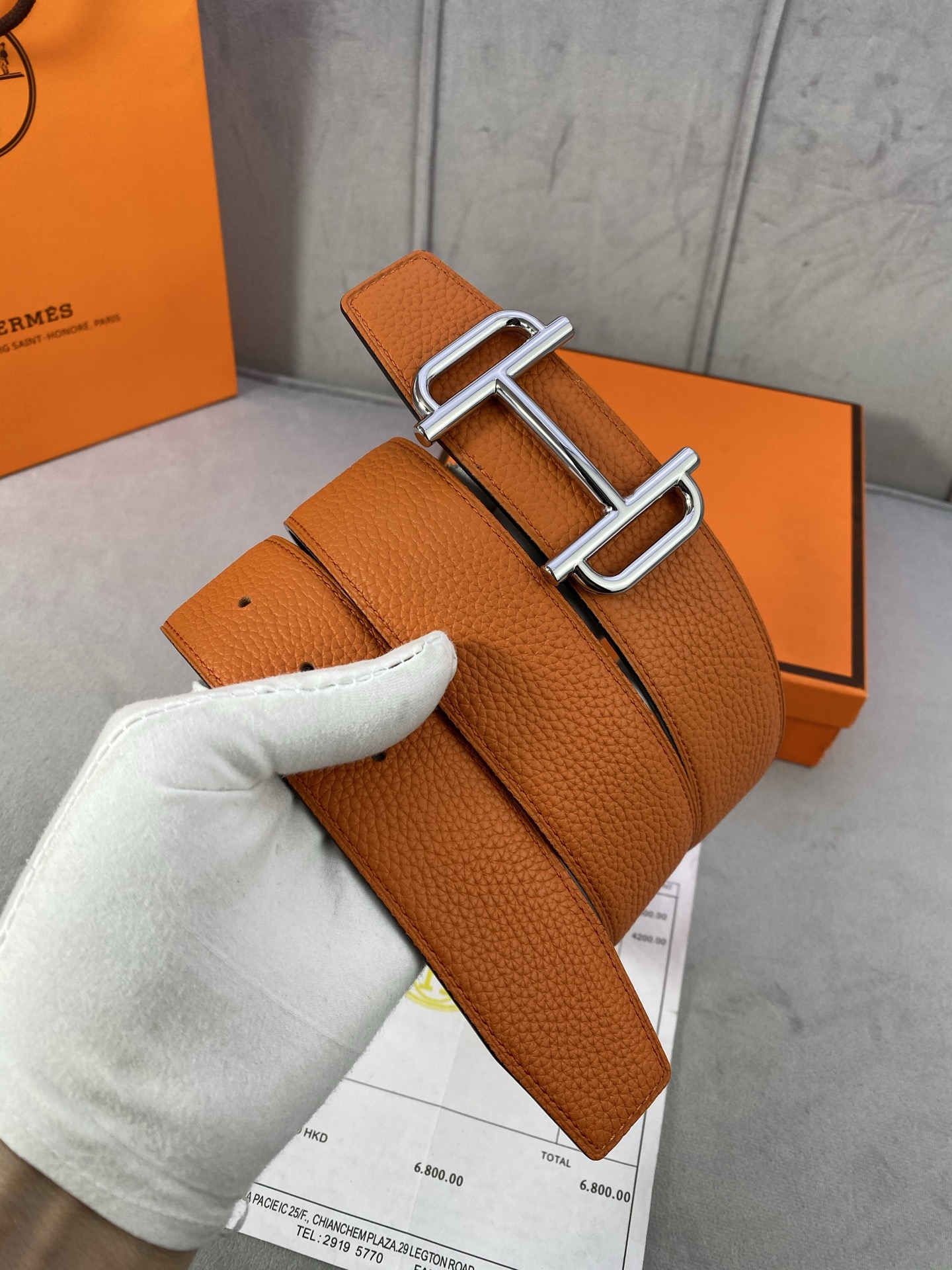 Hermès Male Basic Belt S-m