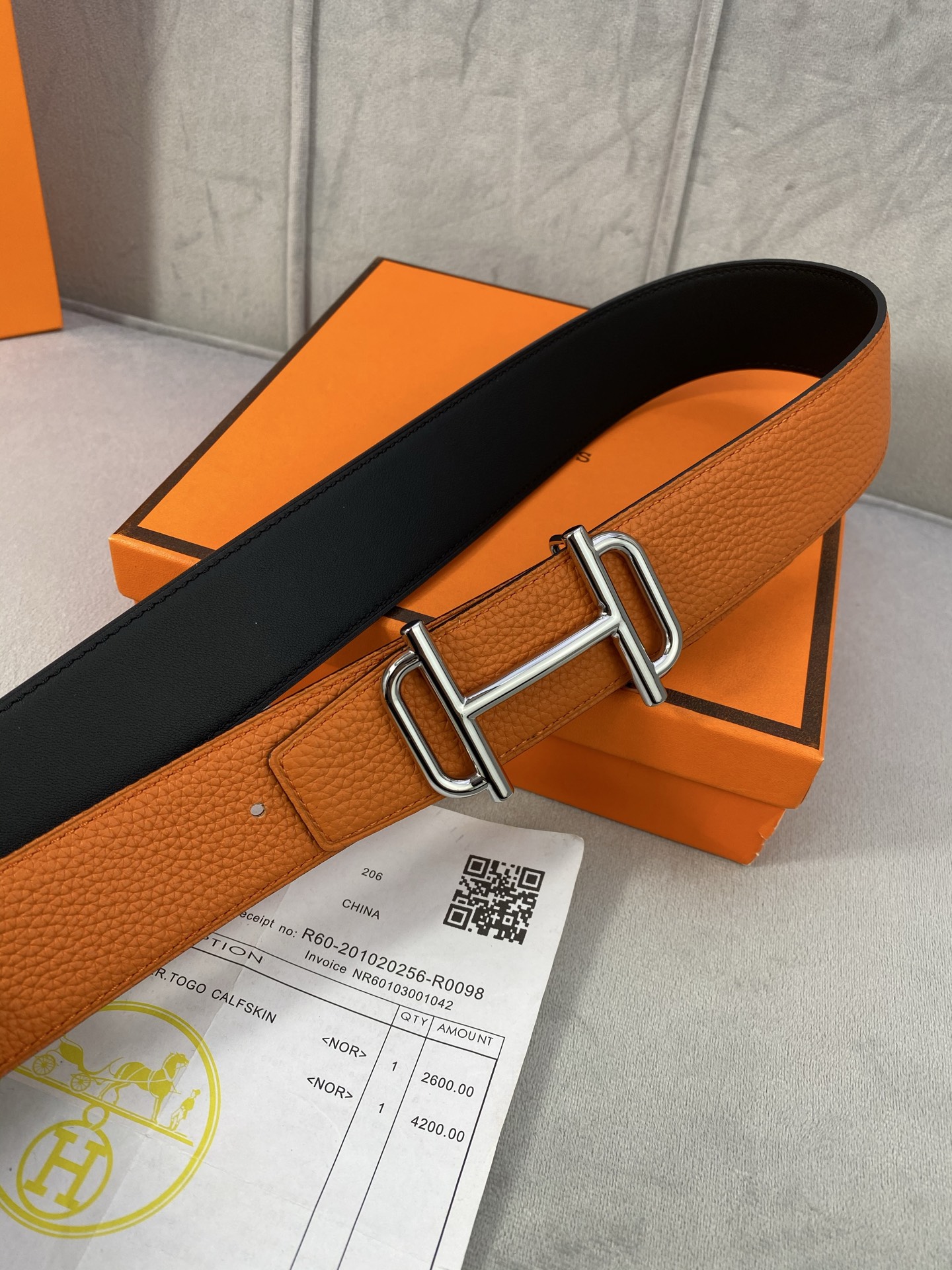 Hermès Male Basic Belt S-m