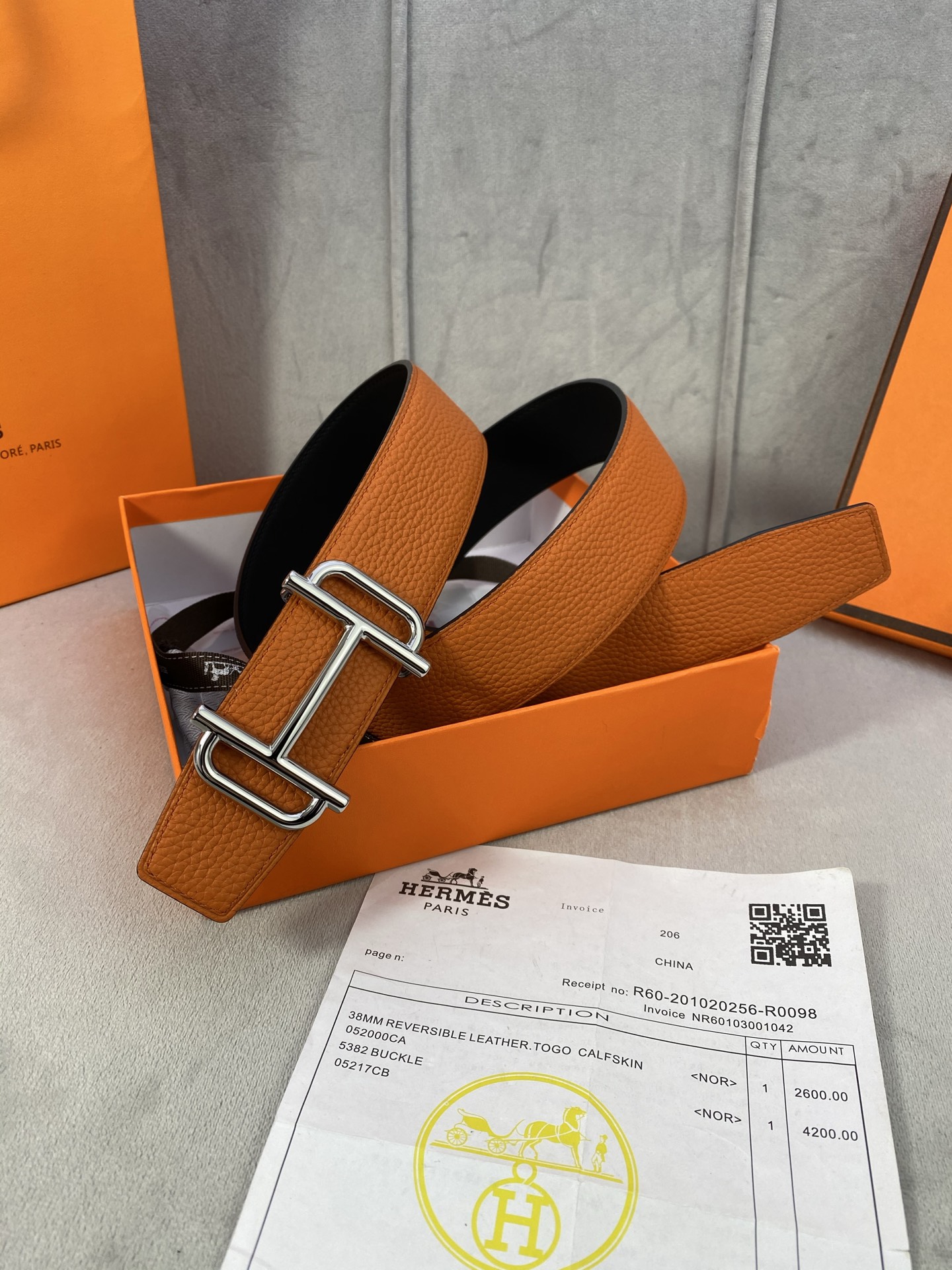 Hermès Male Basic Belt S-m