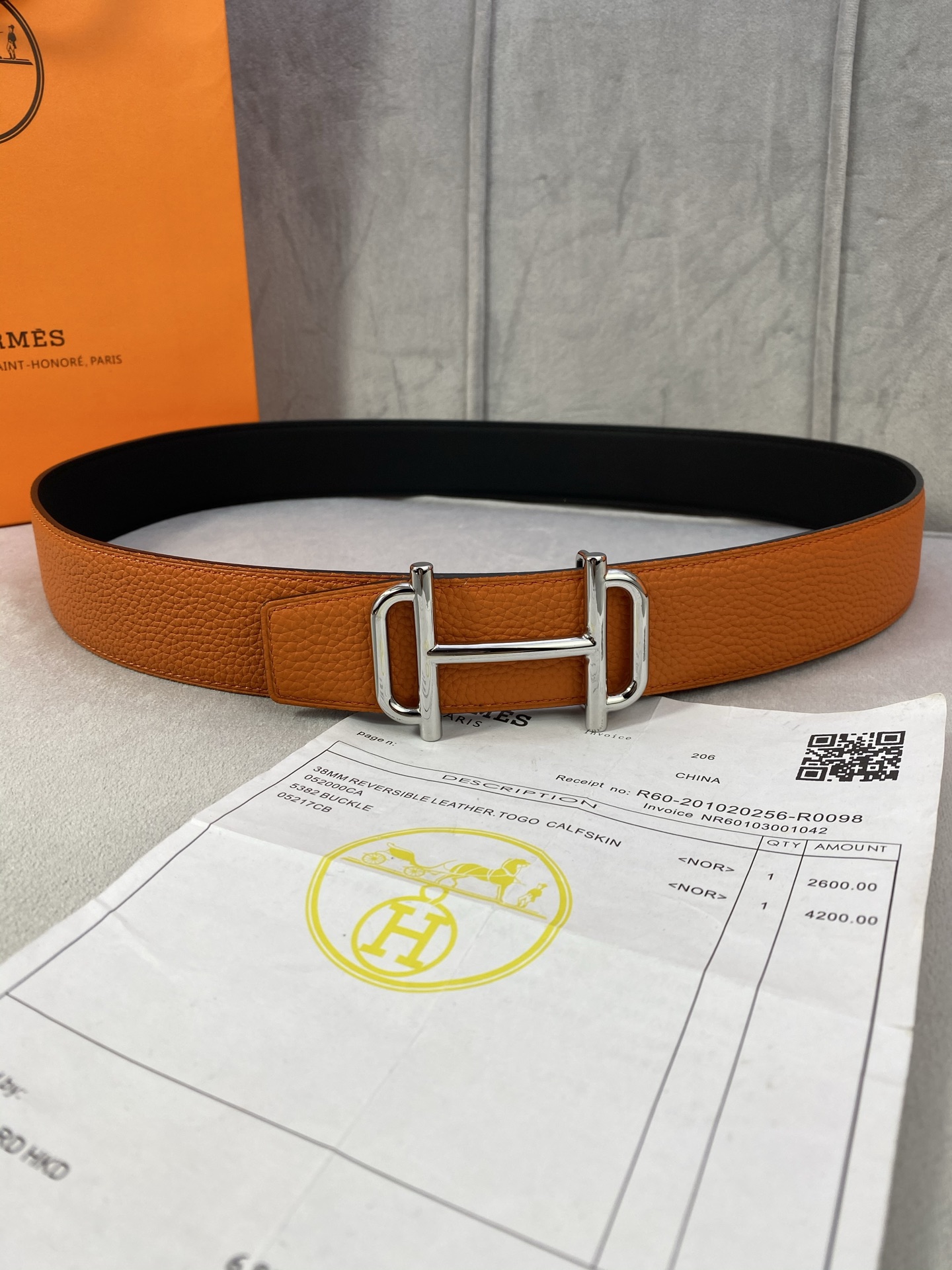 Hermès Male Basic Belt S-m