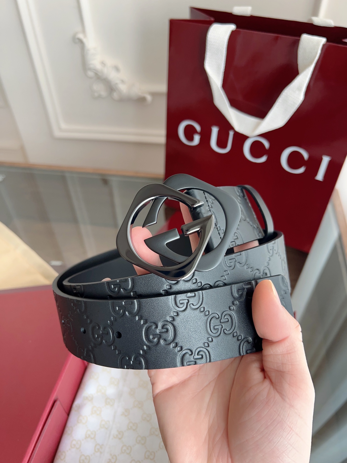 Gucci Basic Belt 40mm-l
