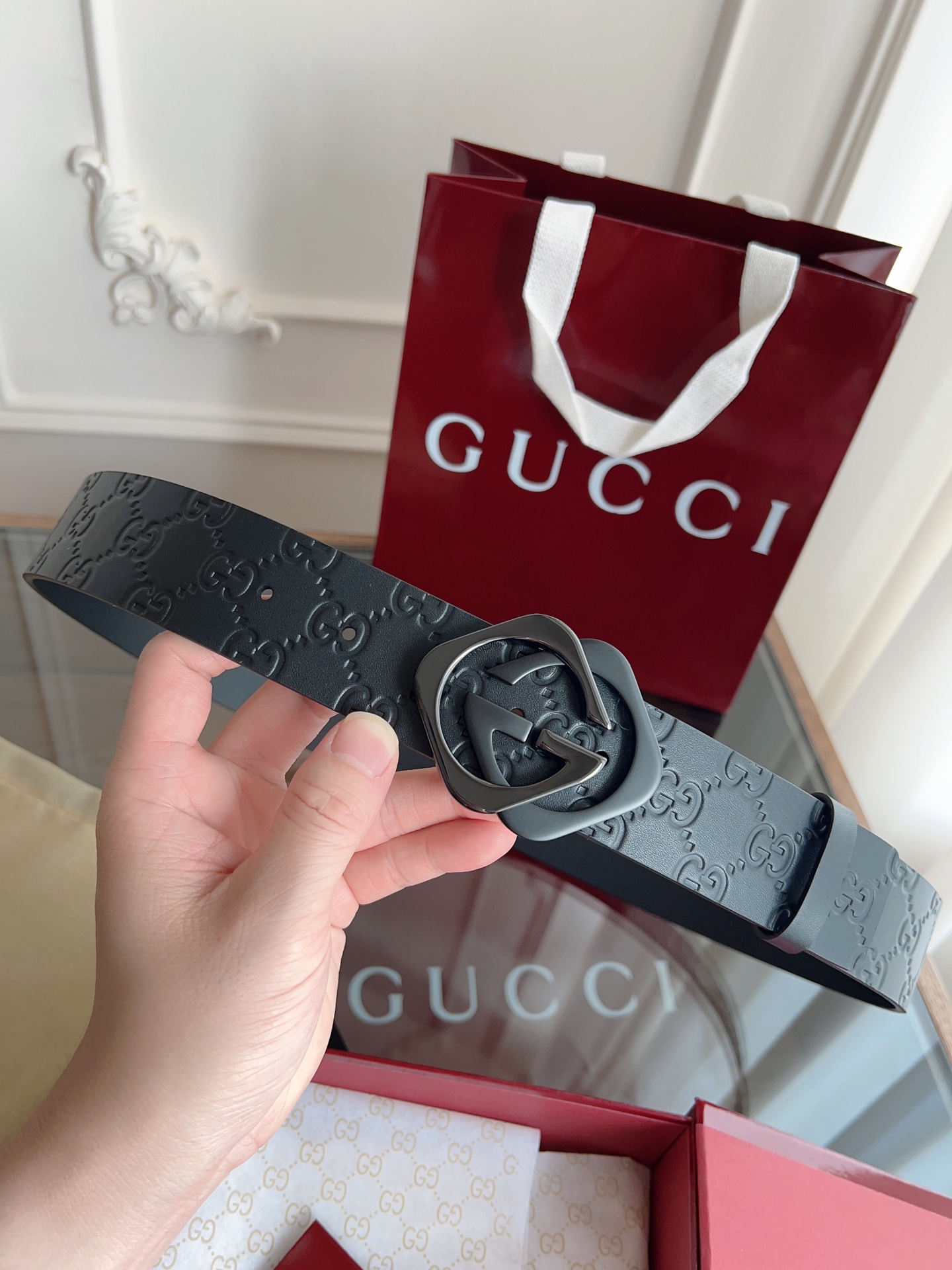 Gucci Basic Belt 40mm-l