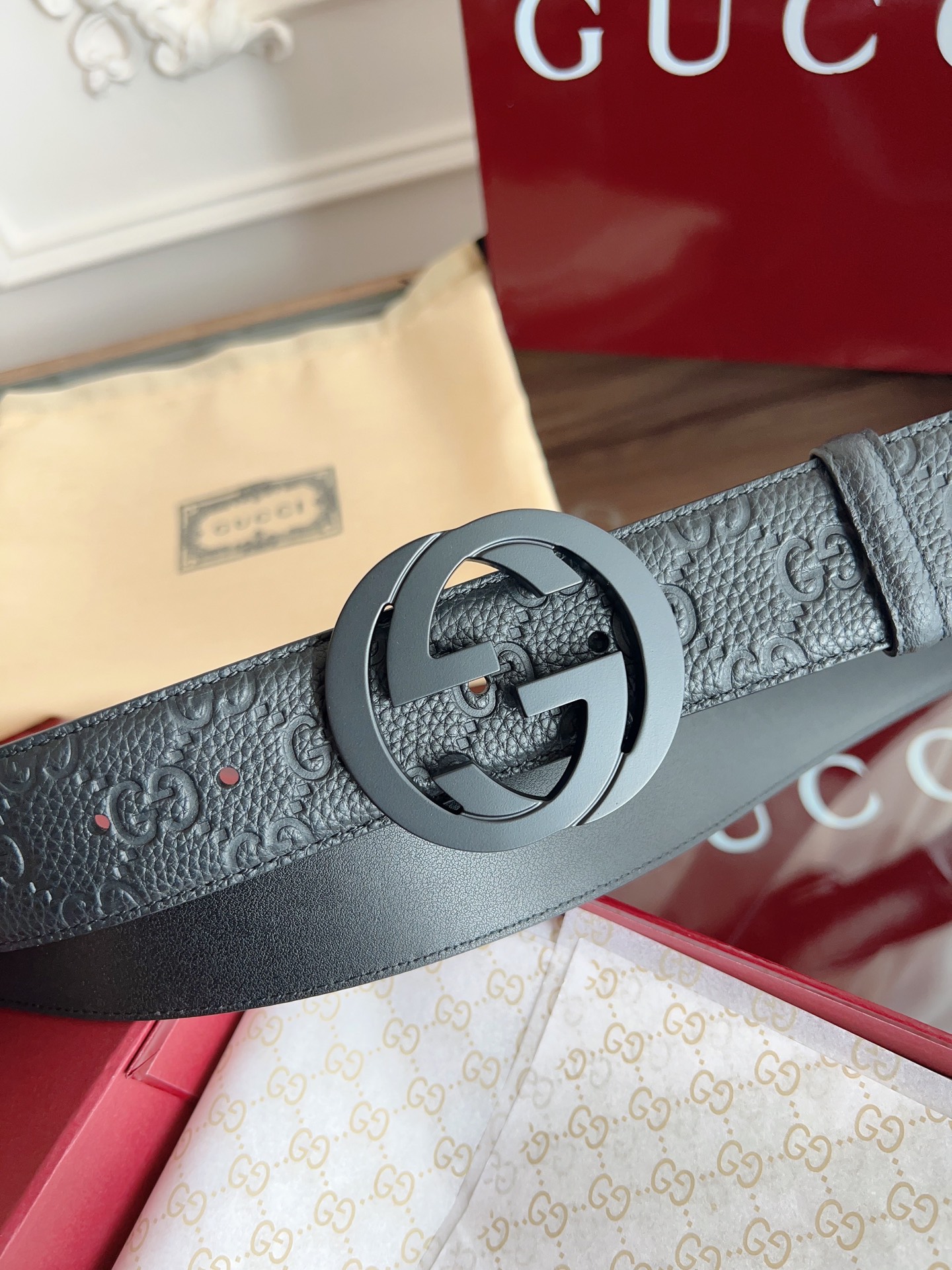 Gucci Basic Belt 40mm-l