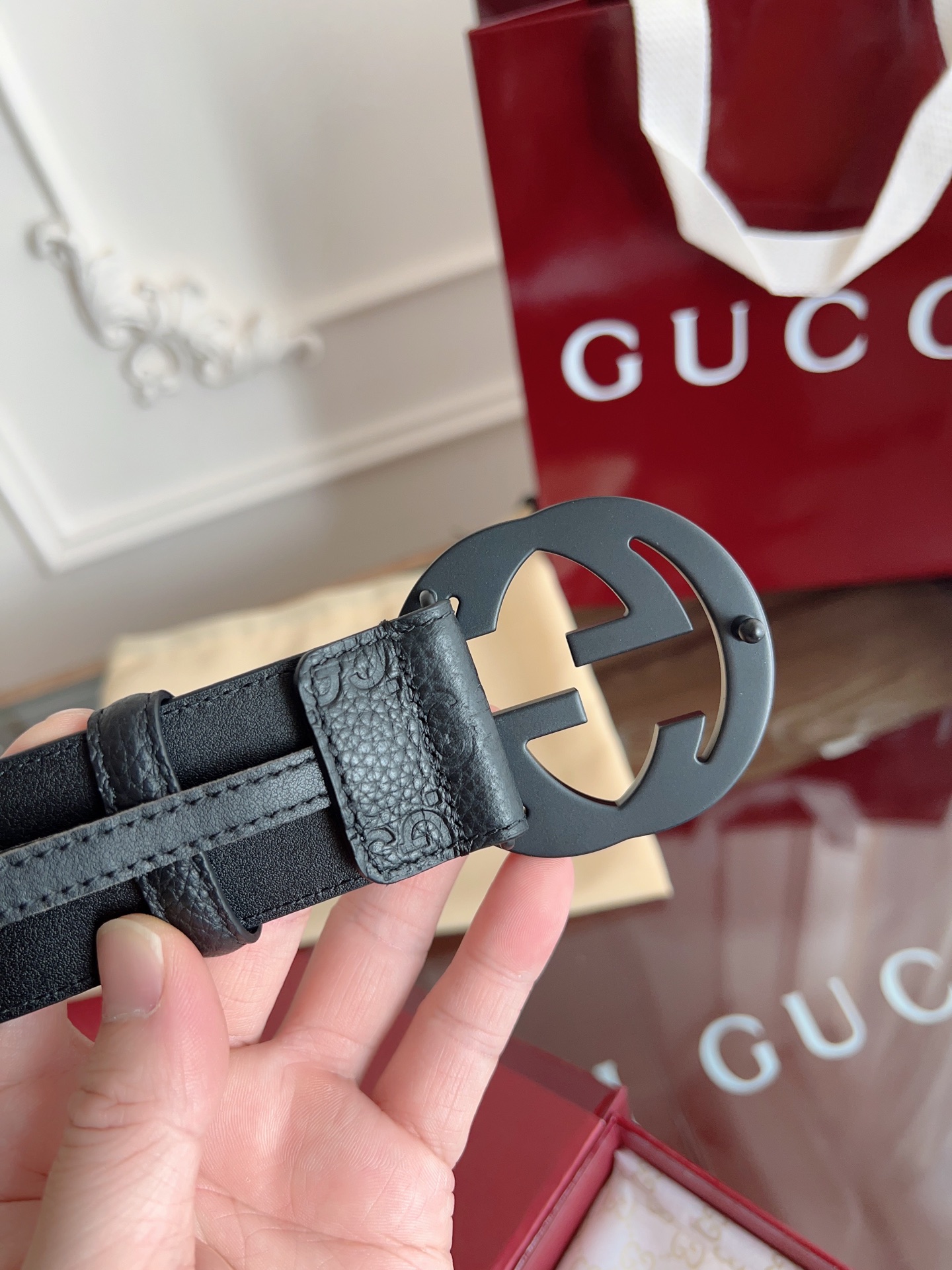 Gucci Basic Belt 40mm-l