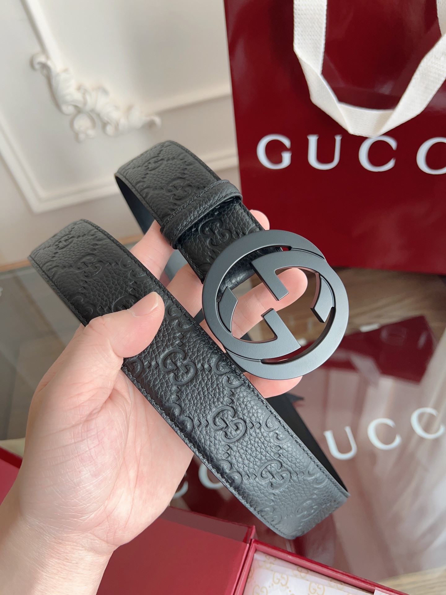 Gucci Basic Belt 40mm-l
