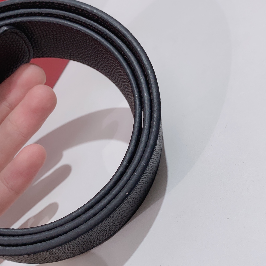 Salvatore Ferragamo Male Leather Belt Top Grain Leather S-m-l