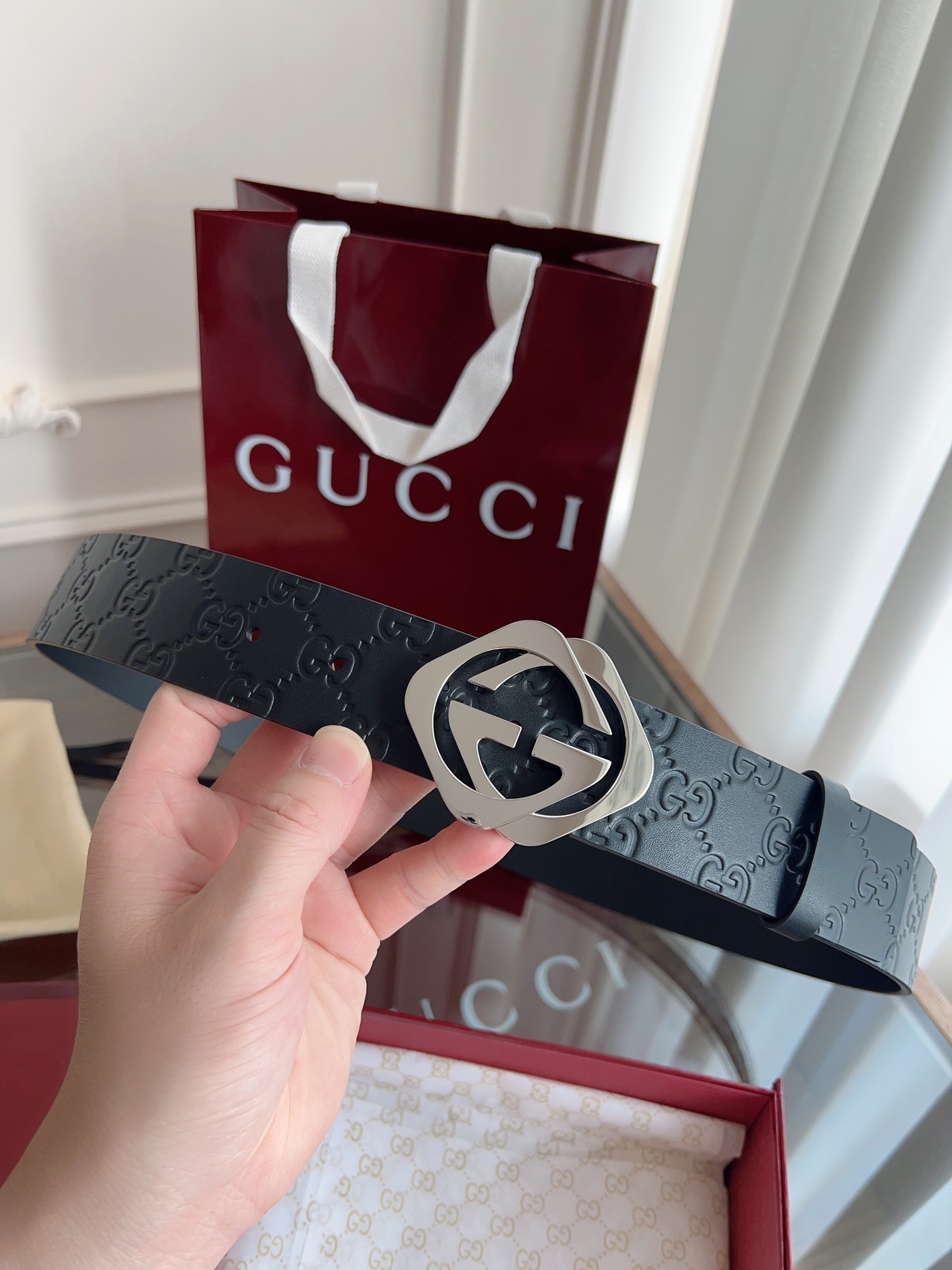 Gucci Basic Belt 40mm-l