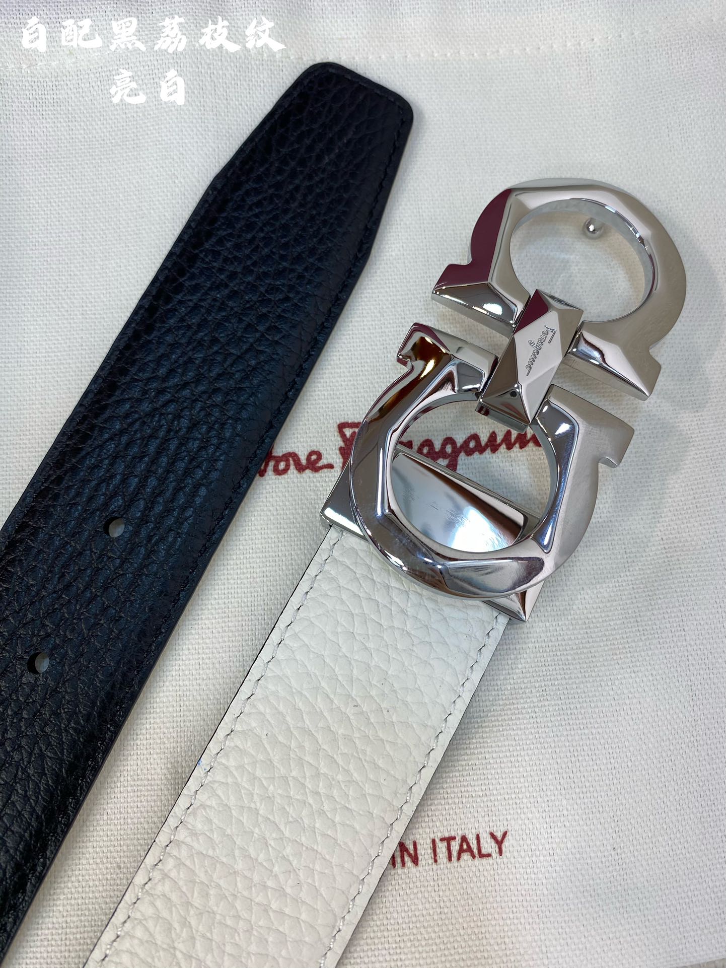 Salvatore Ferragamo Male Leather Belt Cow Leather M