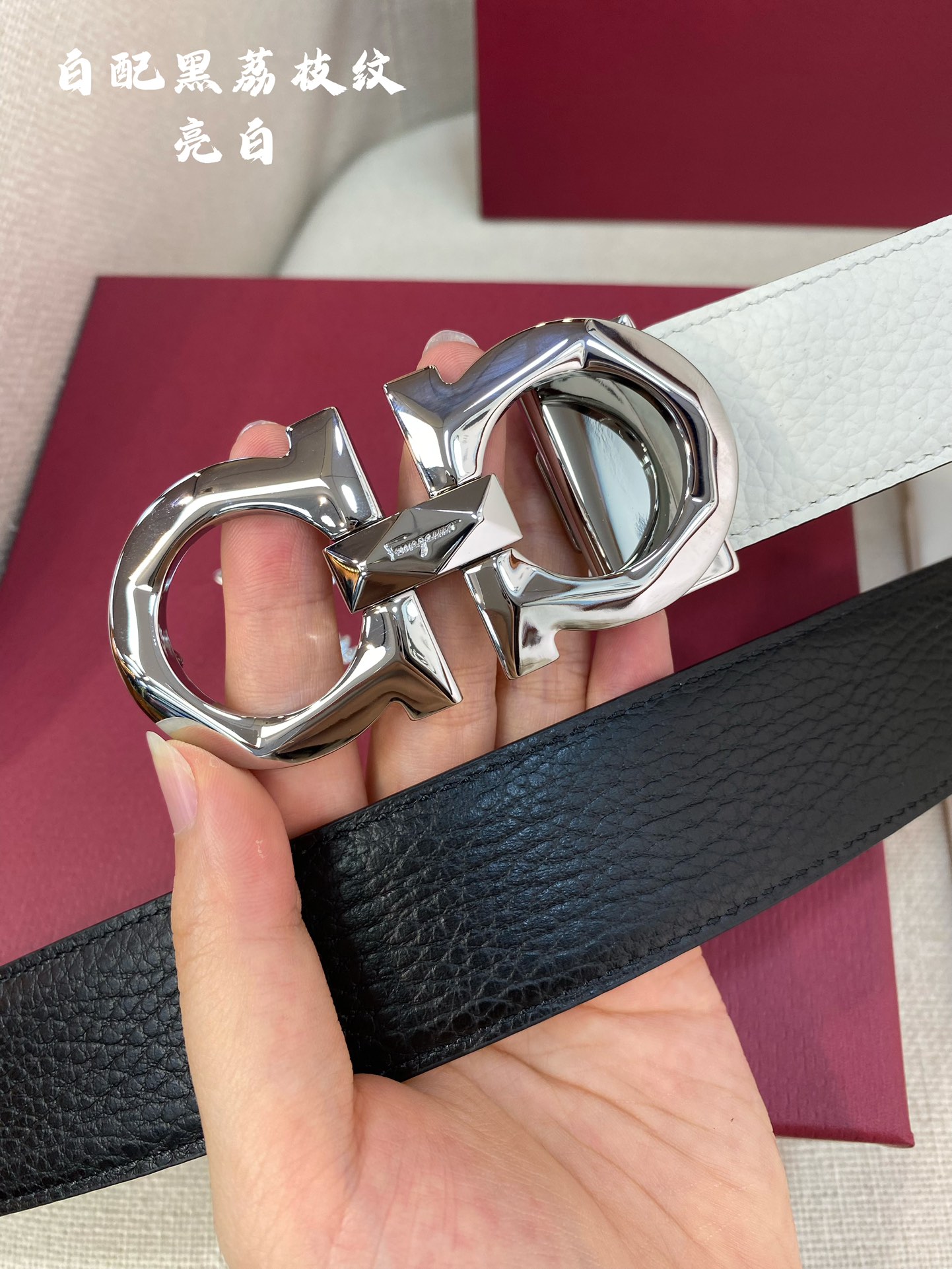 Salvatore Ferragamo Male Leather Belt Cow Leather M