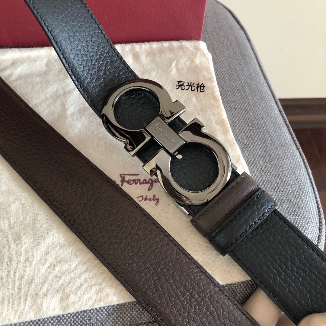 Salvatore Ferragamo Male Leather Belt 35mm