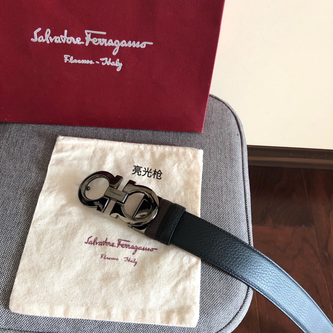 Salvatore Ferragamo Male Leather Belt 35mm