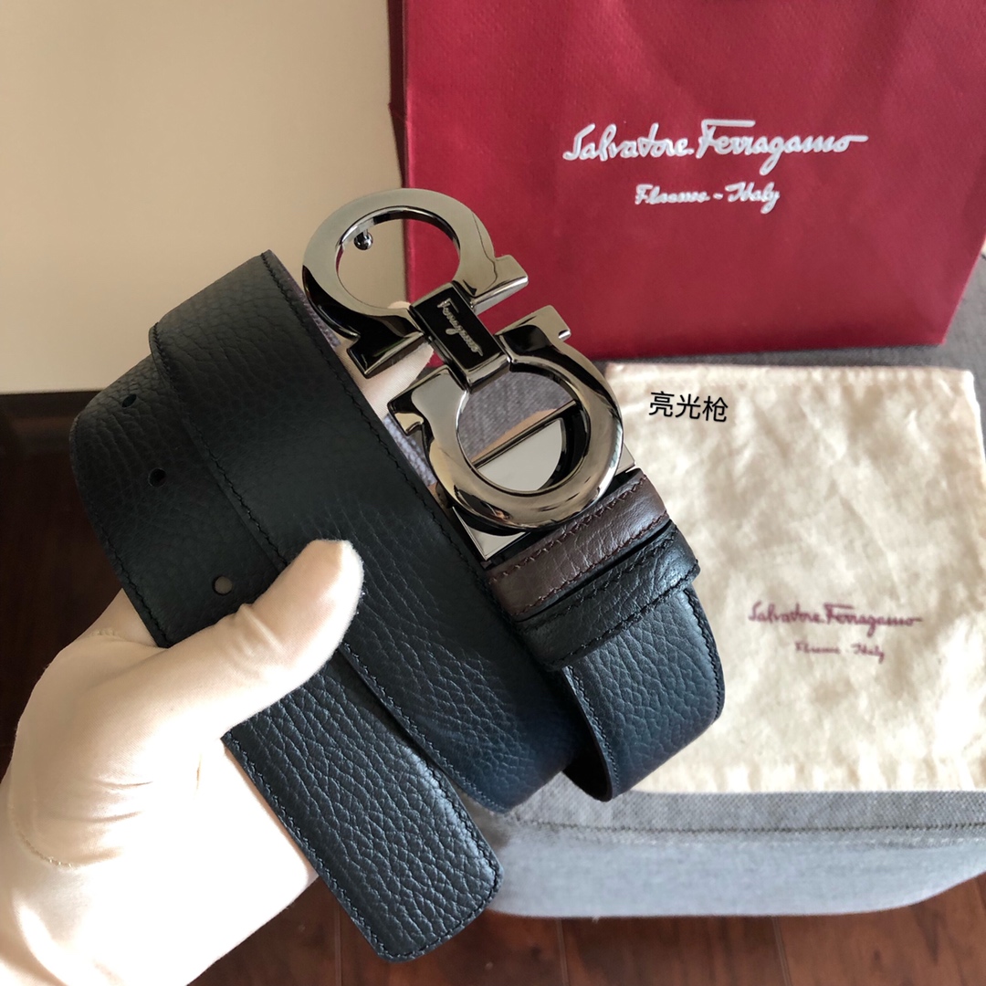 Salvatore Ferragamo Male Leather Belt 35mm