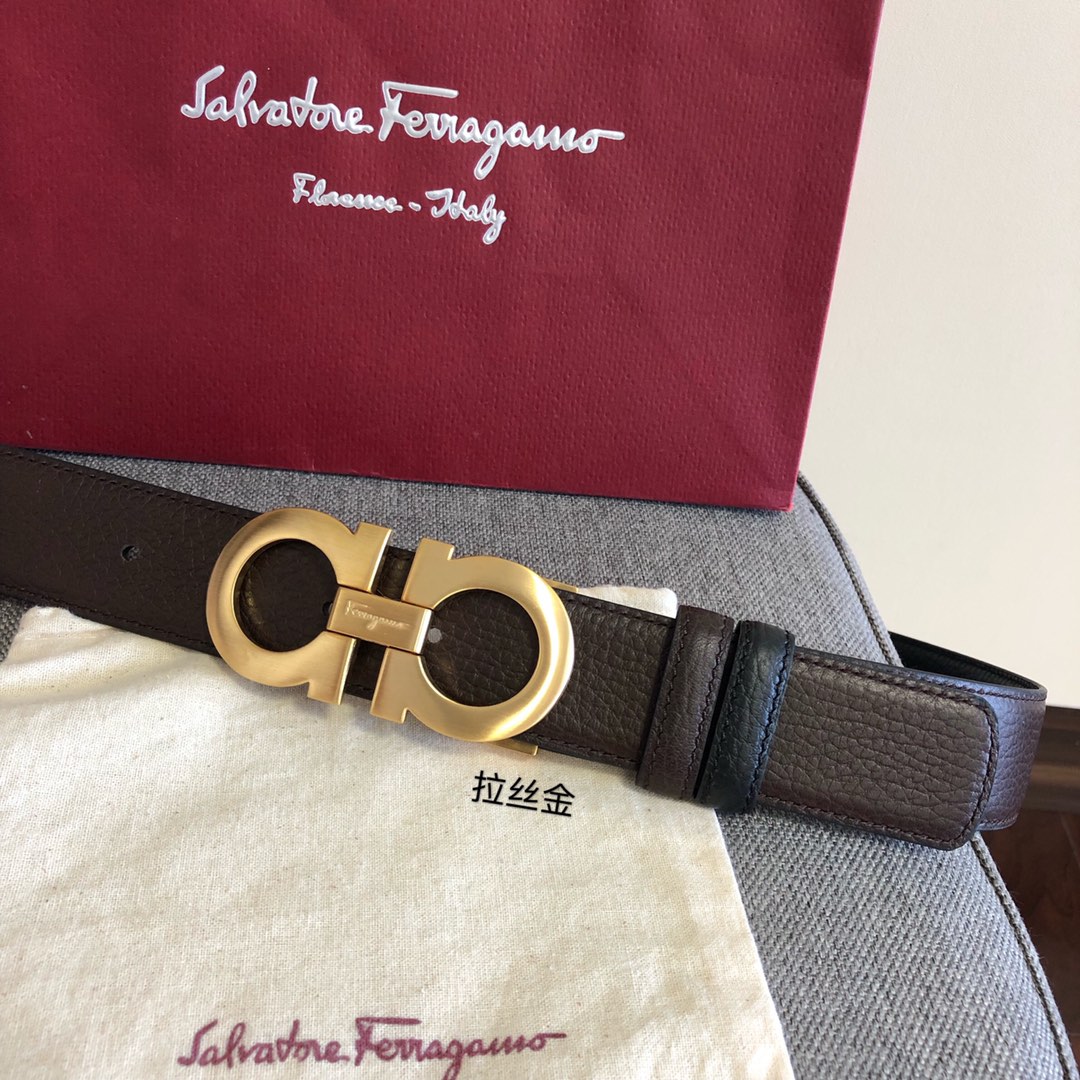 Salvatore Ferragamo Male Leather Belt 35mm