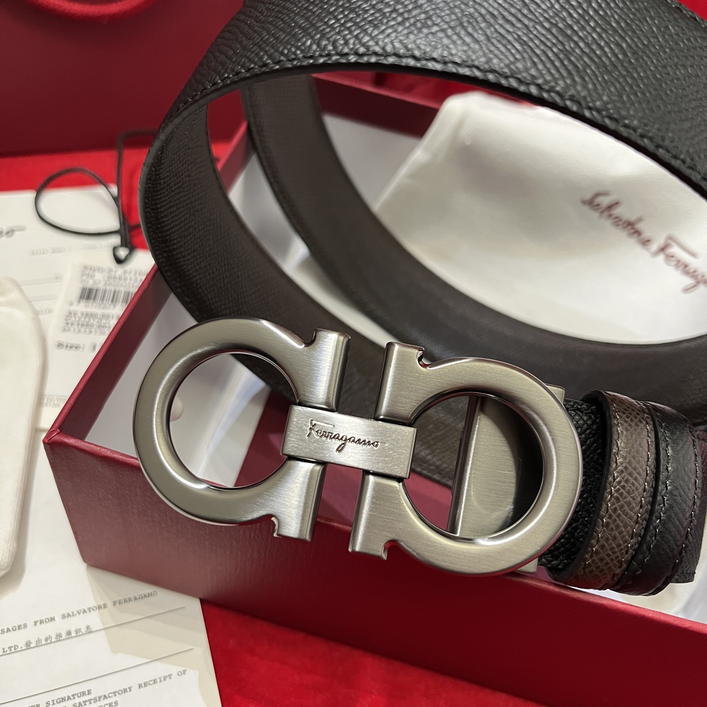 Salvatore Ferragamo Basic Belt Cow Leather M