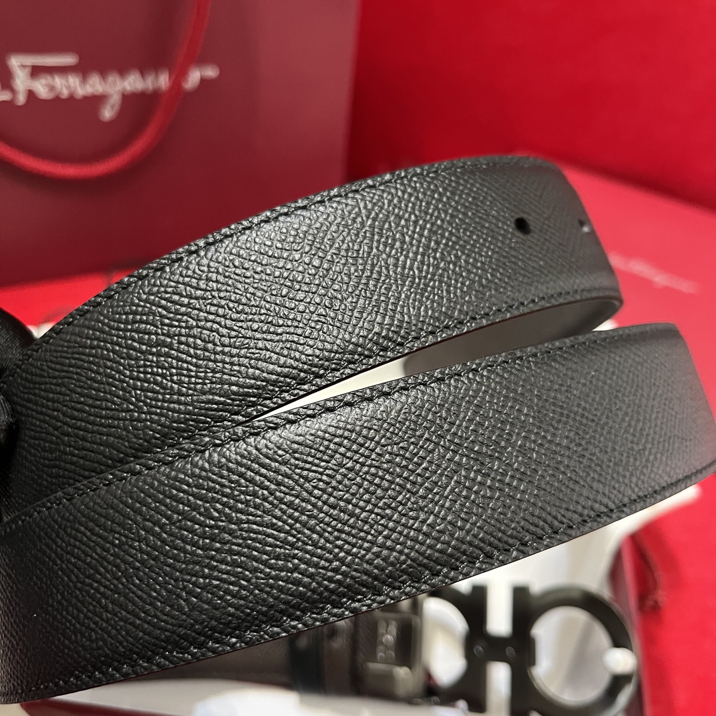 Salvatore Ferragamo Basic Belt Cow Leather M
