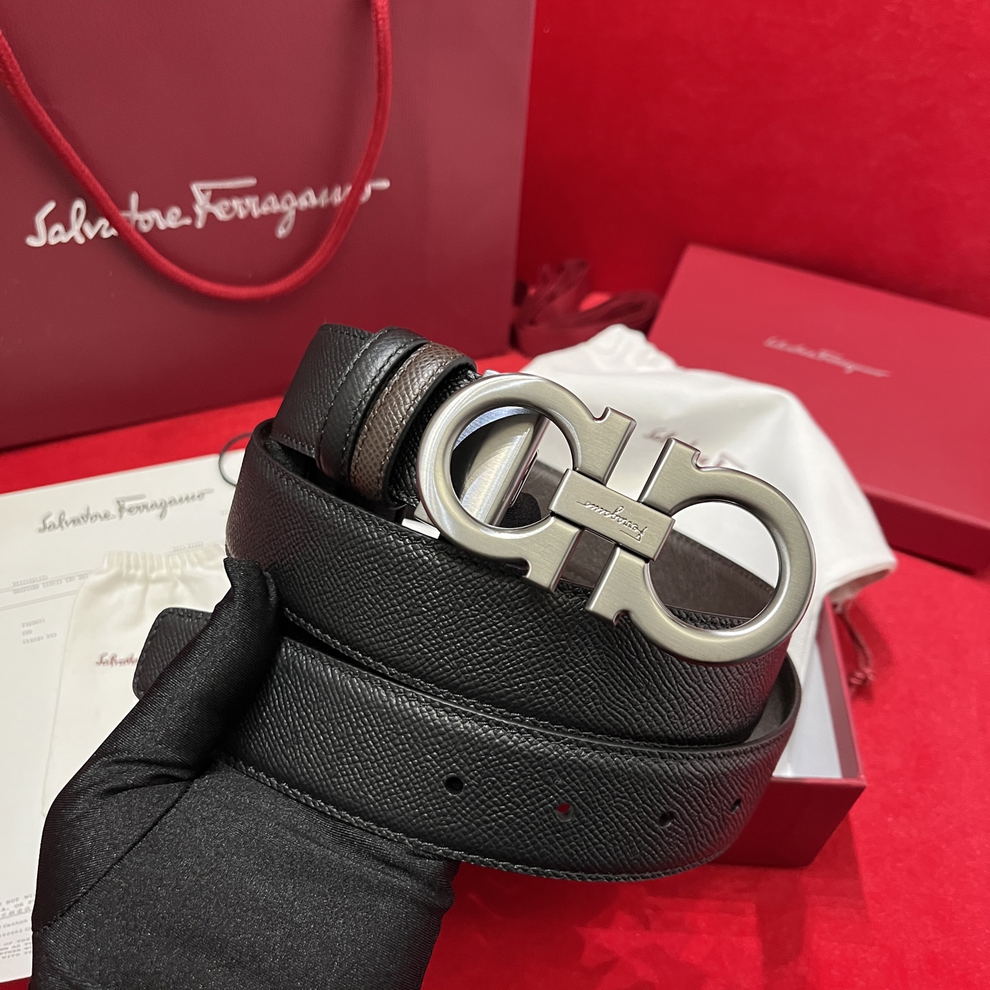 Salvatore Ferragamo Basic Belt Cow Leather M