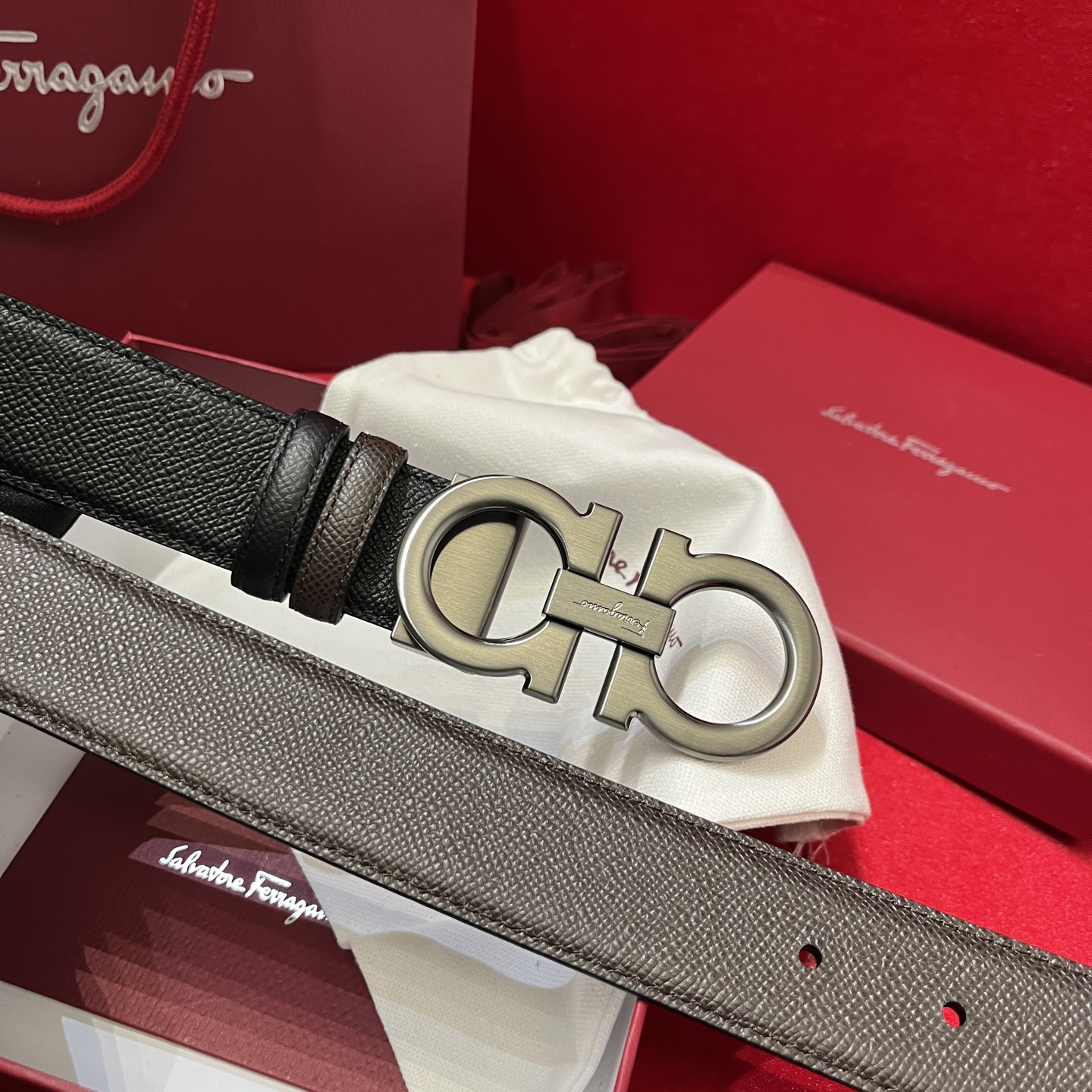 Salvatore Ferragamo Basic Belt Cow Leather M