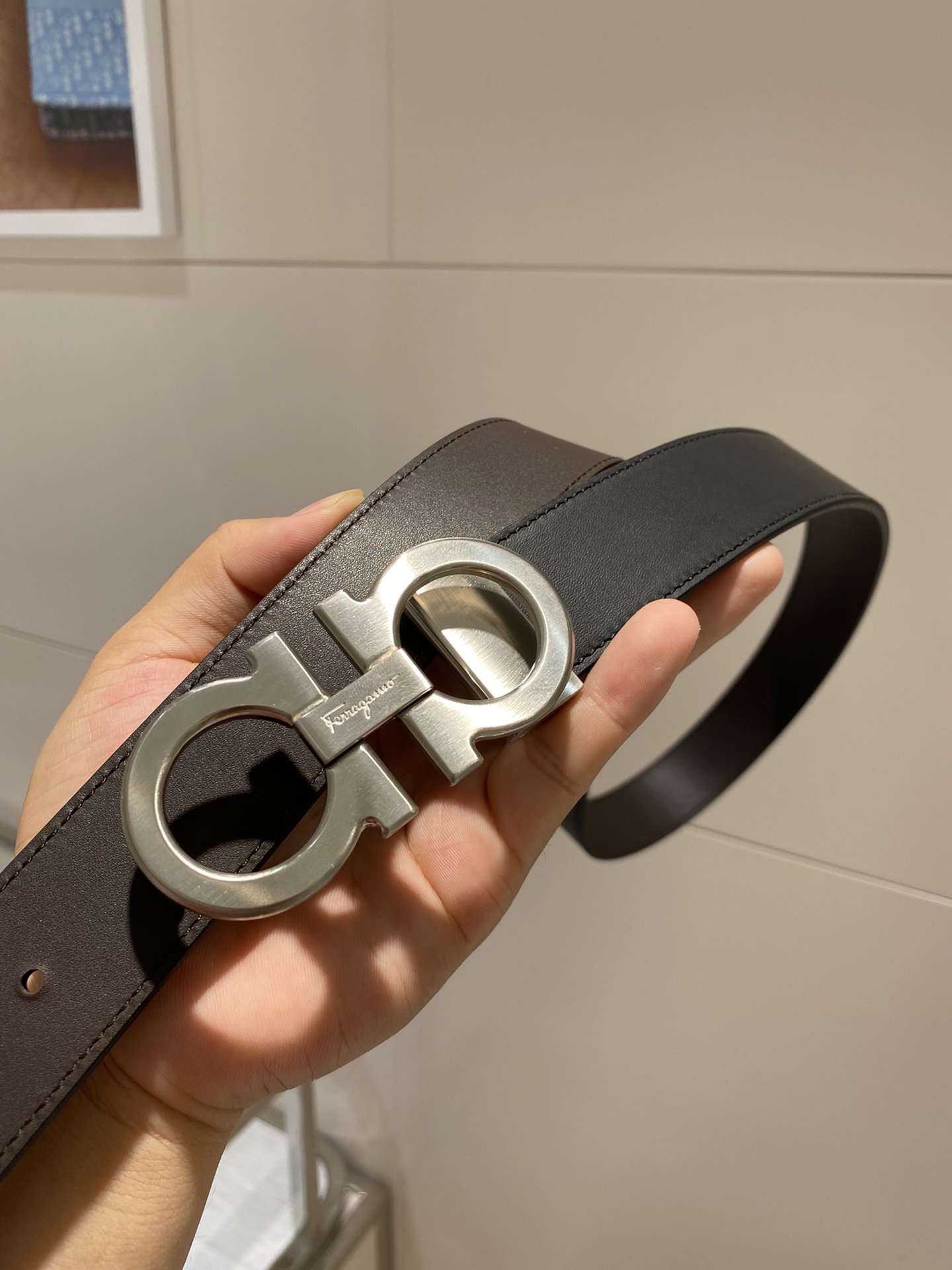 Salvatore Ferragamo Leather Belt Cow Leather L