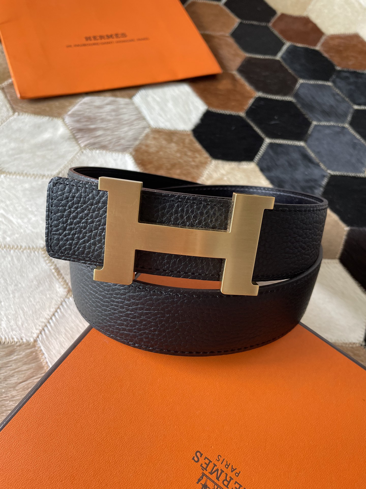 Hermès Male Basic Belt 38mm-s-m