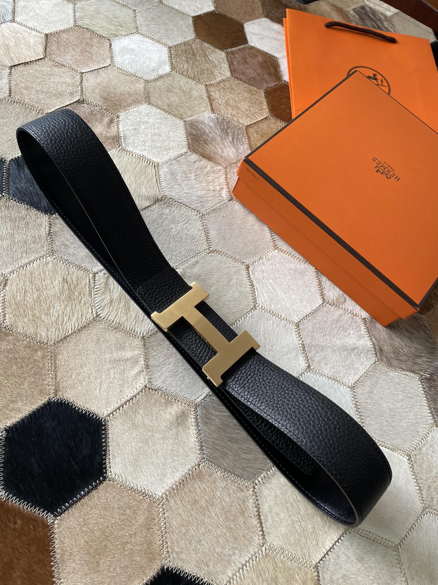 Hermès Male Basic Belt 38mm-s-m