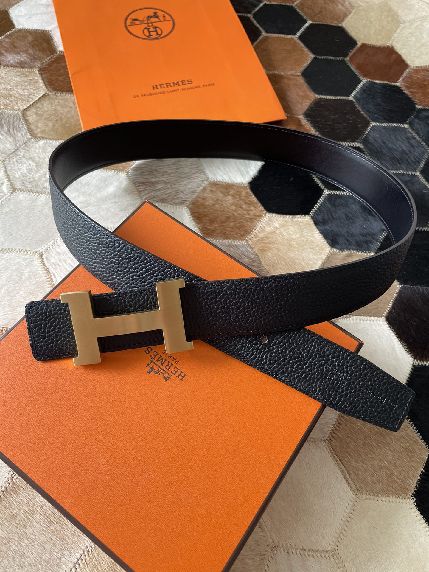 Hermès Male Basic Belt 38mm-s-m