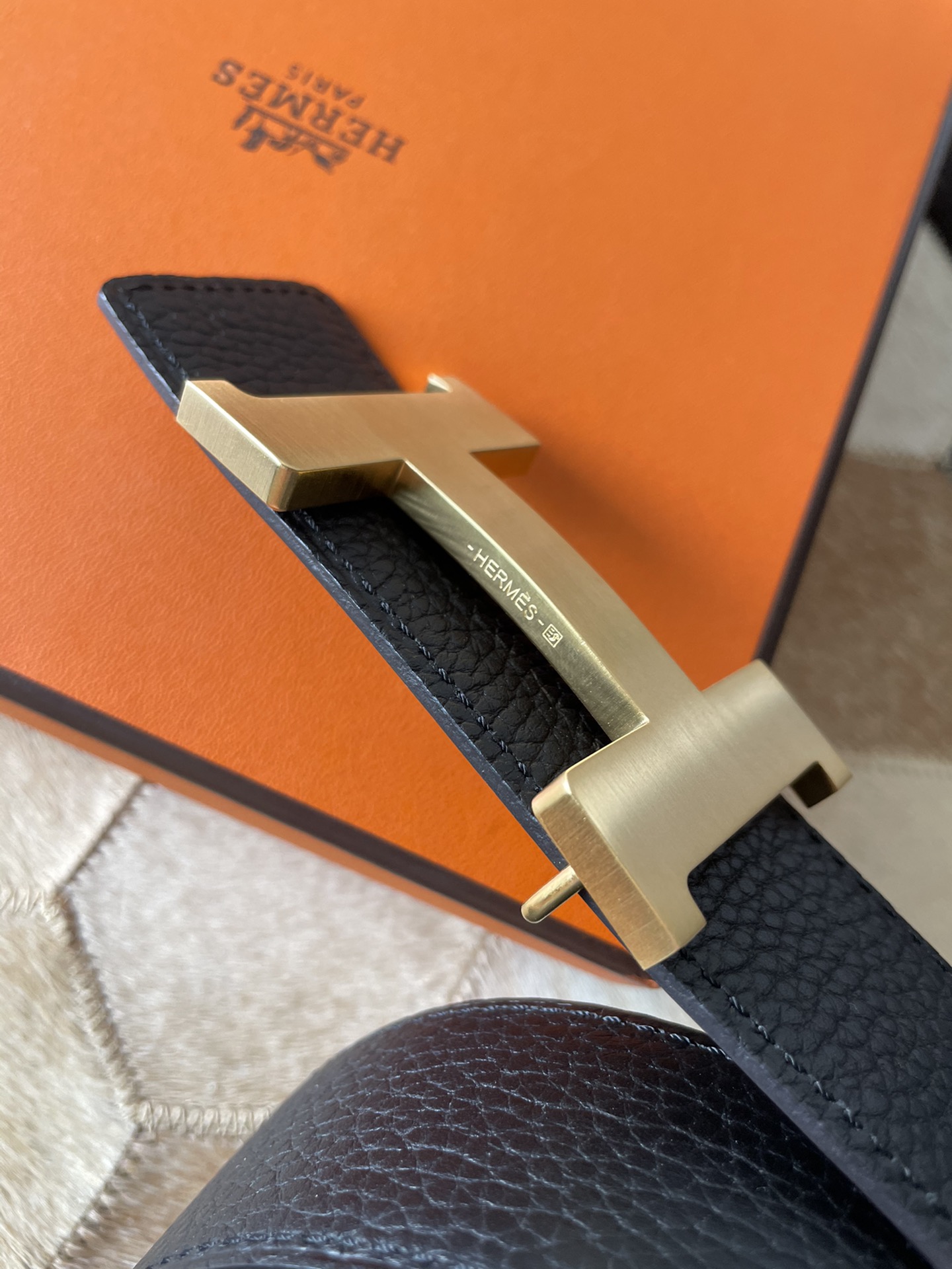Hermès Male Basic Belt 38mm-s-m