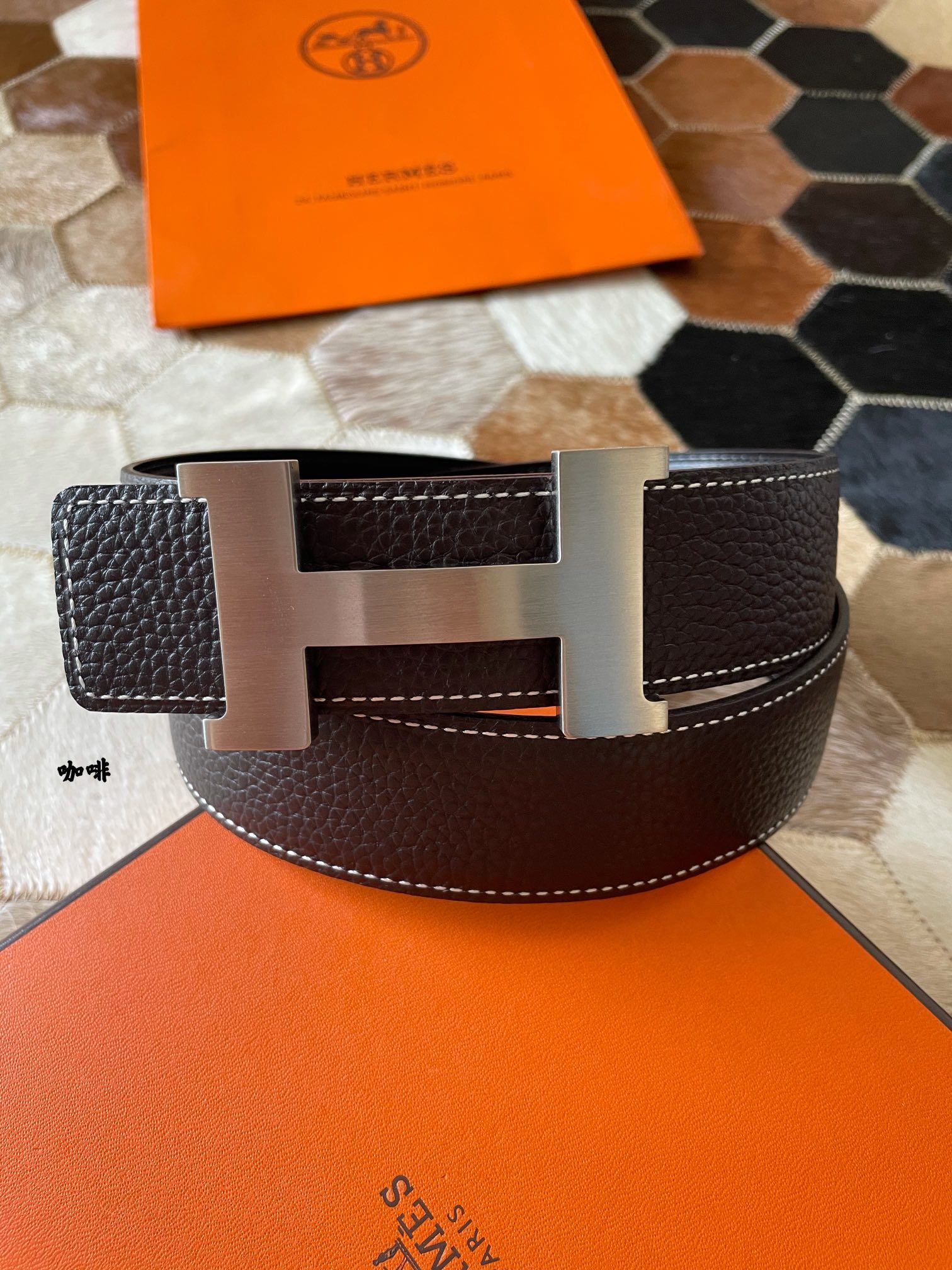 Hermès Male Basic Belt 38mm-s-m