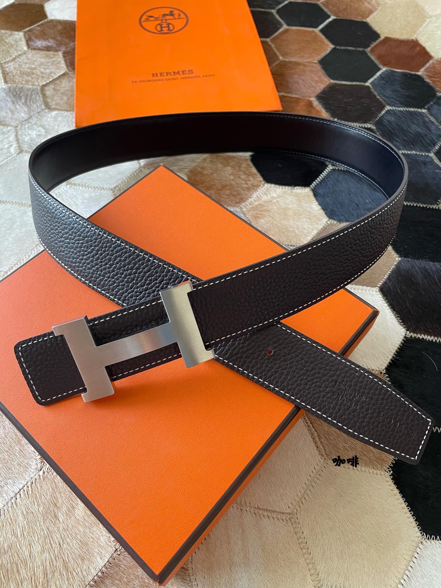 Hermès Male Basic Belt 38mm-s-m